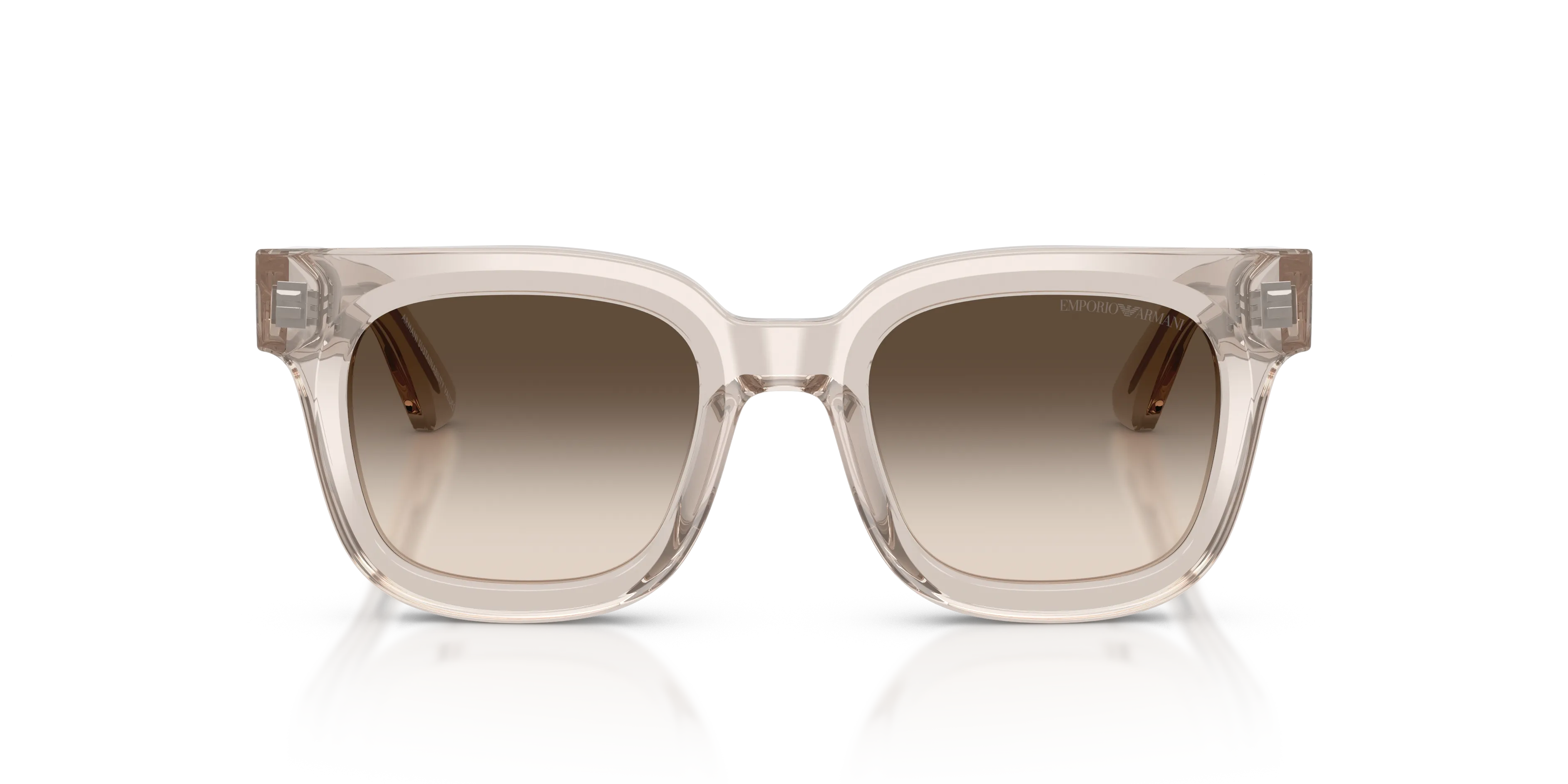 Emporio Armani EA4271 63630A Occhiali da sole Acetato Marrone Marrone Geometrica Normale - immagine 3