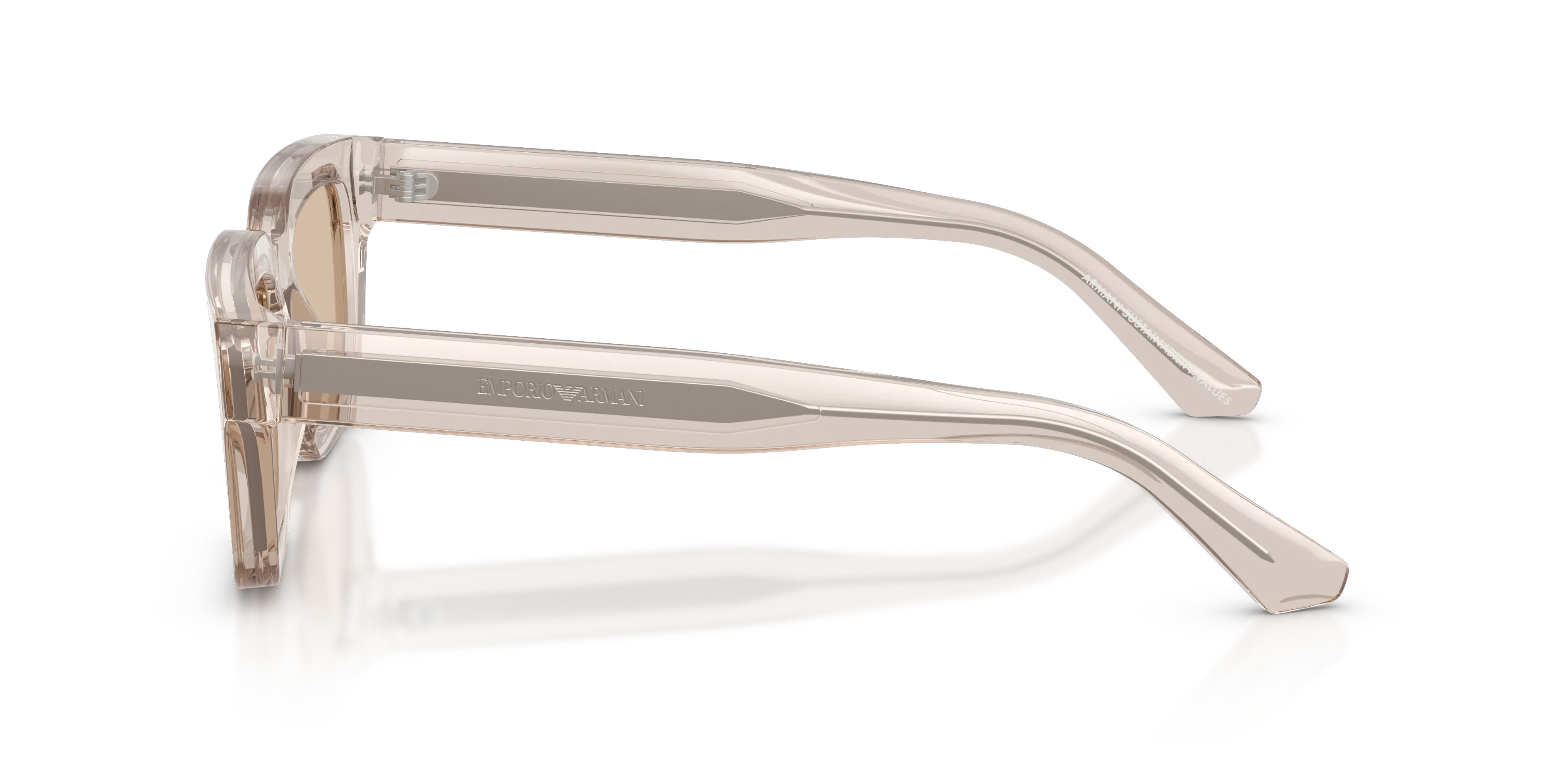 Emporio Armani EA4270 636393 Occhiali da sole Acetato Marrone Marrone Geometrica Normale - immagine 4