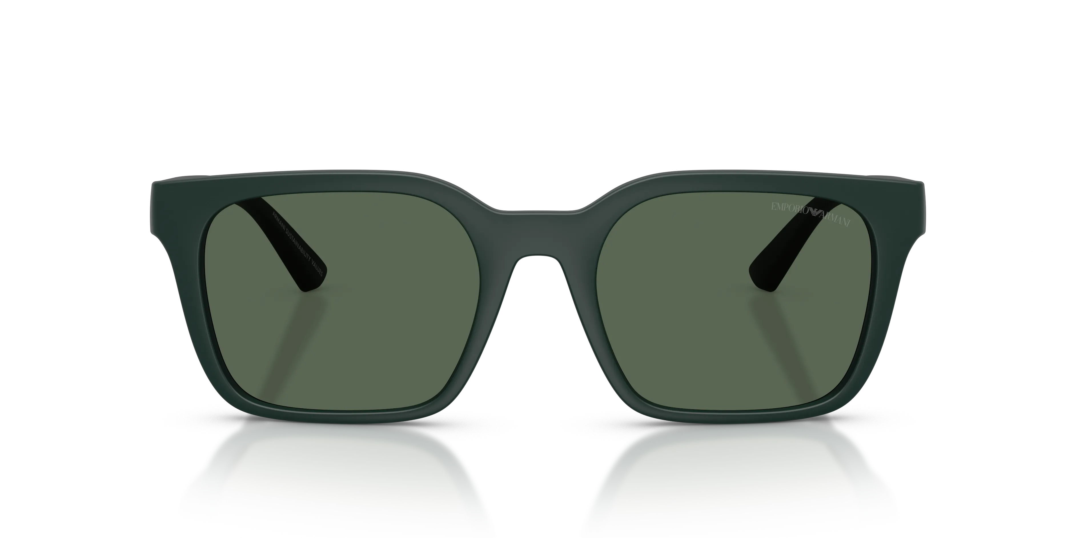 Emporio Armani EA4269 637071 Occhiali da sole Iniettato Blu Verde Squadrata Normale - immagine 3
