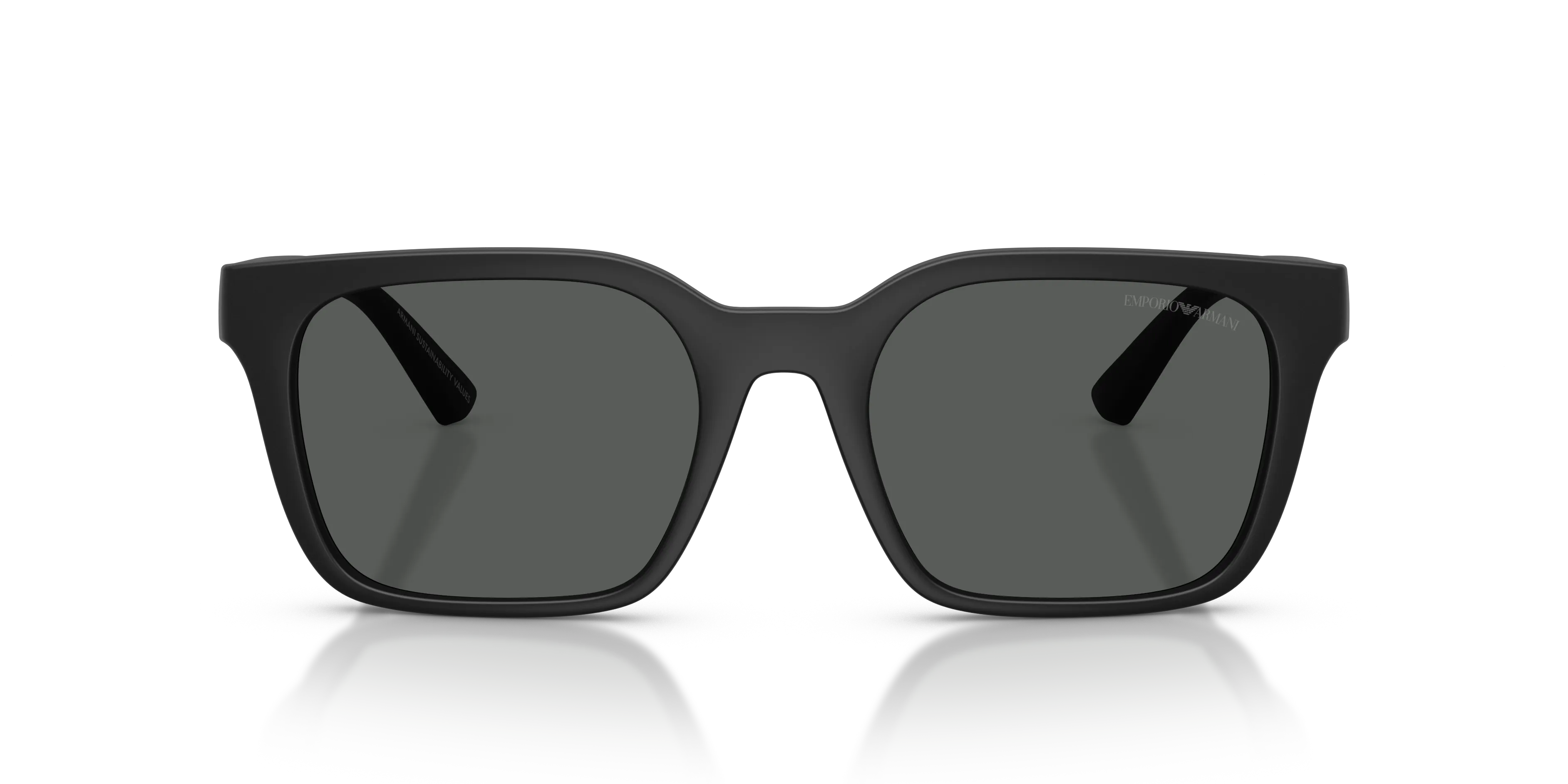 Emporio Armani EA4269 500987 Occhiali da sole Iniettato Nero Grigio Squadrata Normale - immagine 3