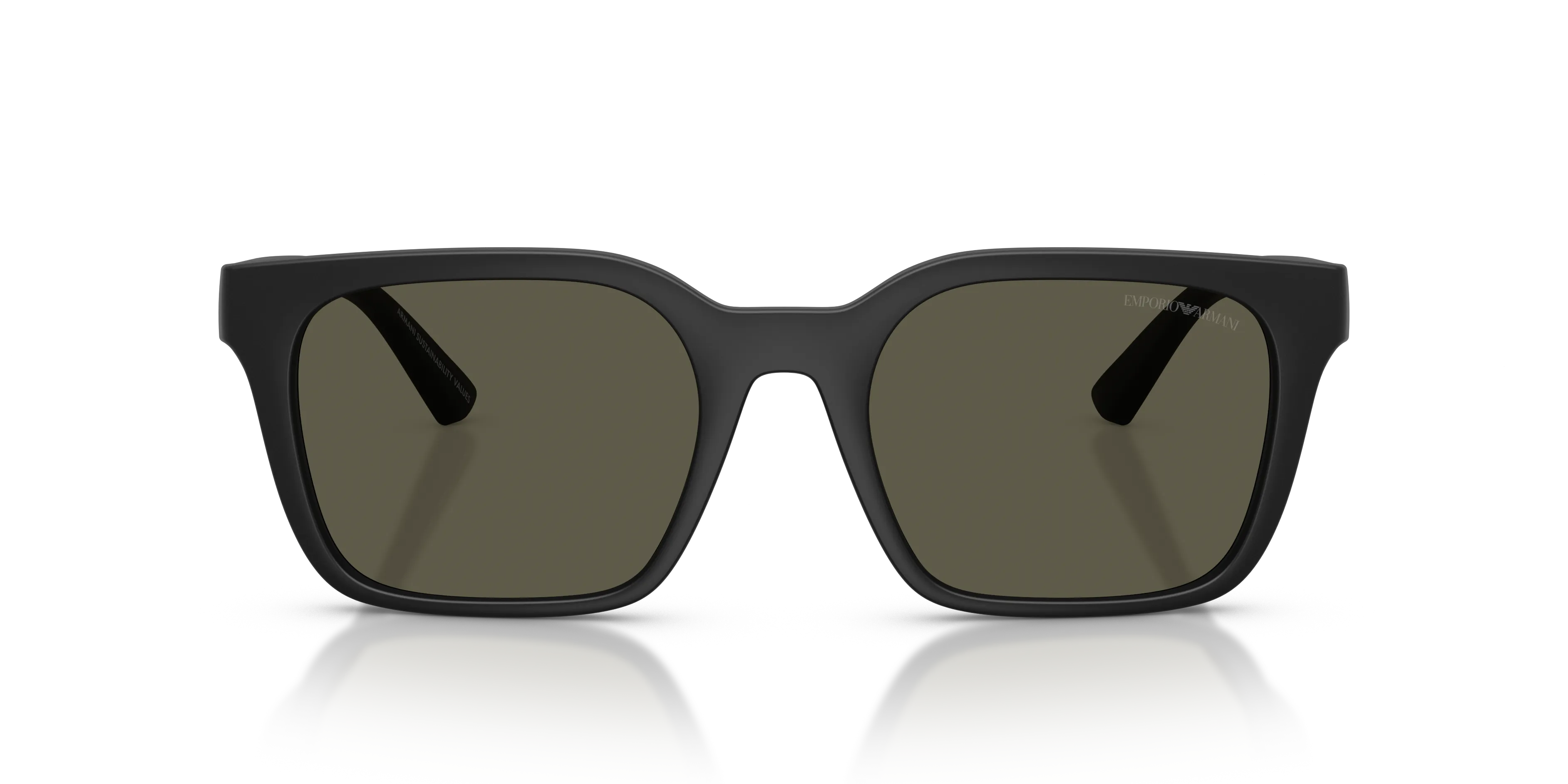 Emporio Armani EA4269 500187 Occhiali da sole Iniettato Nero Grigio Squadrata Normale - immagine 3