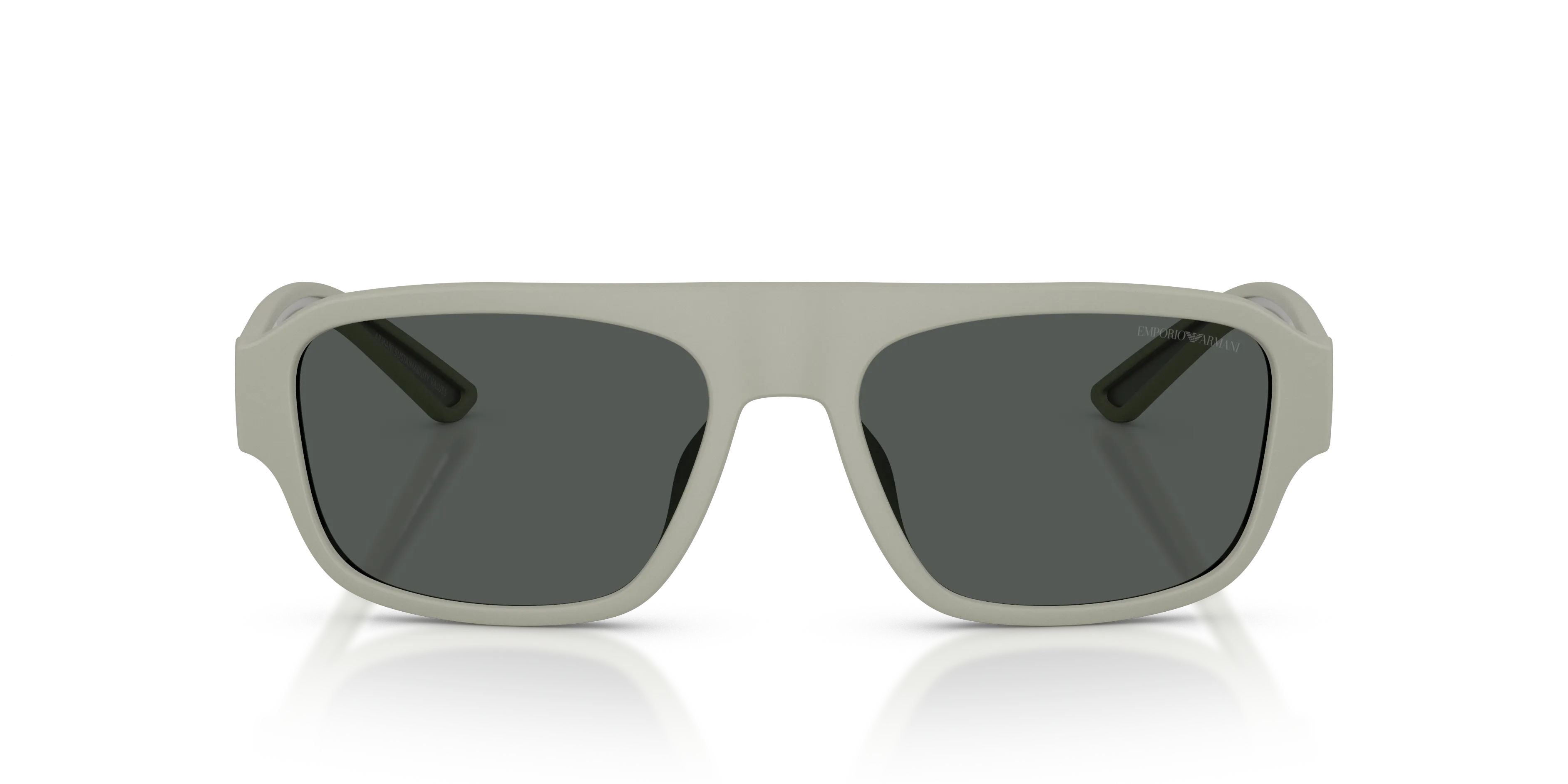 Emporio Armani EA4266U 636087 Occhiali da sole Iniettato Grigio Grigio Geometrica Normale - immagine 3