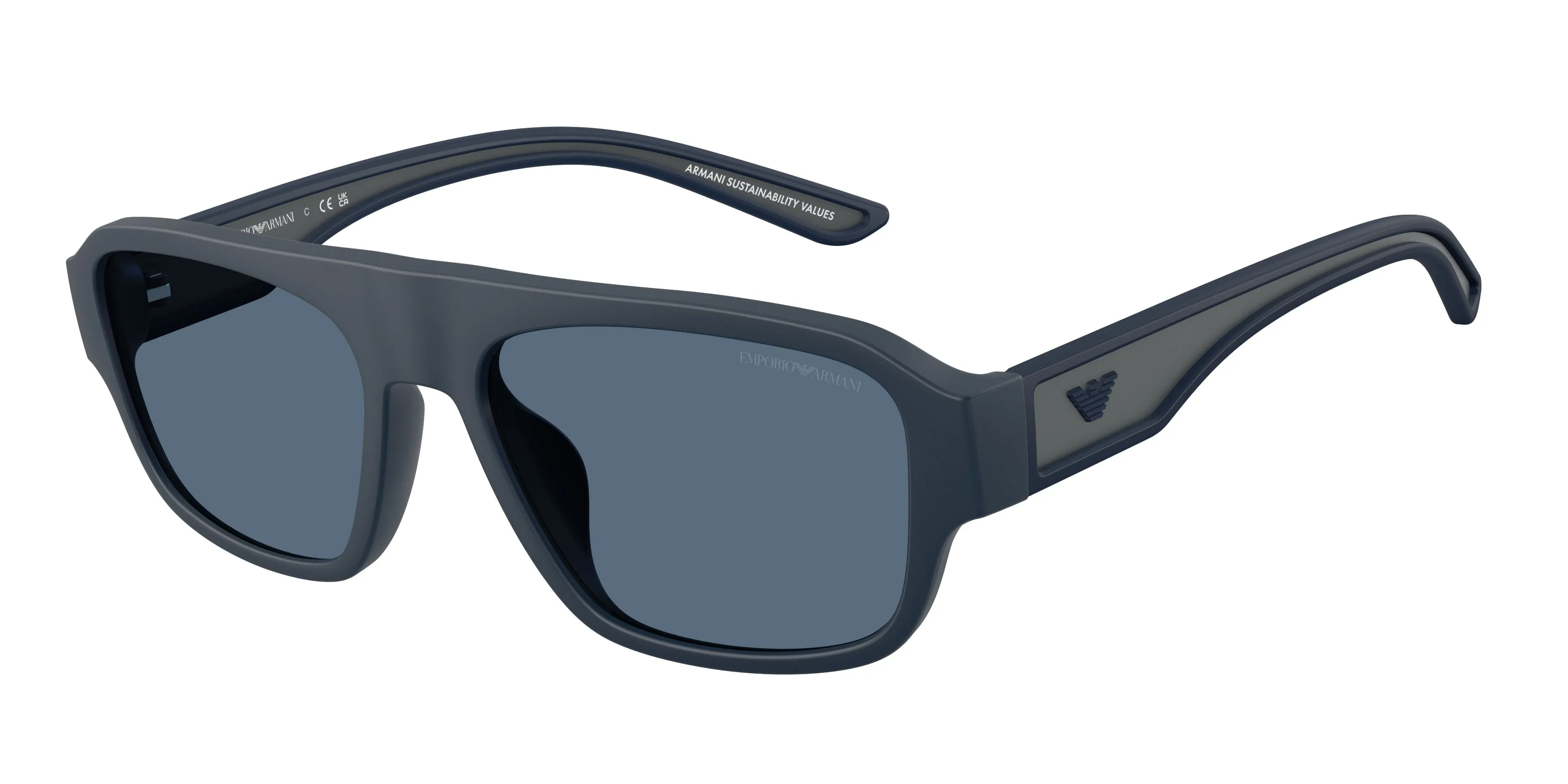 Emporio Armani EA4266U 618580 Occhiali da sole Iniettato Blu Blu Geometrica Normale - immagine 1