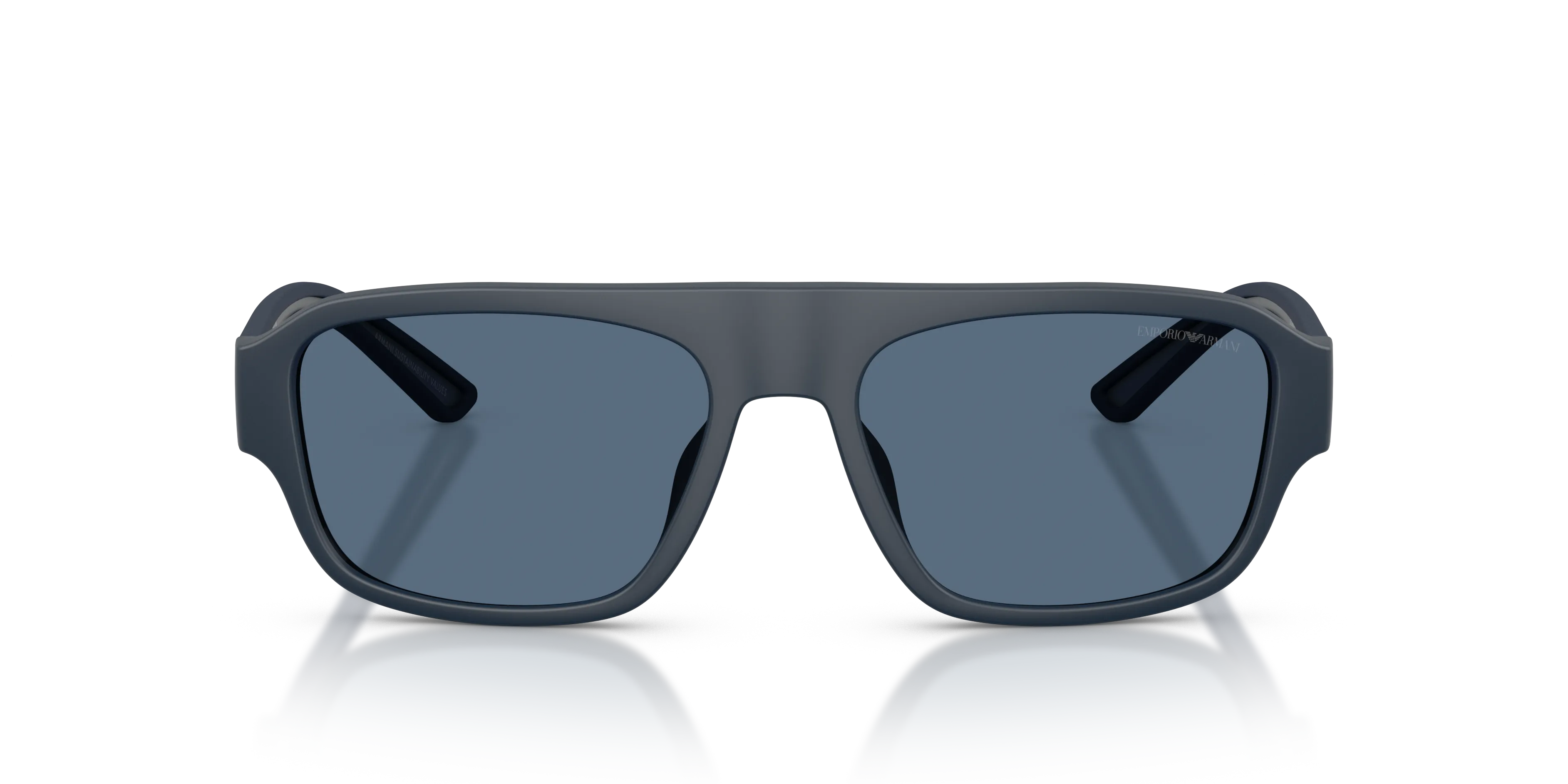 Emporio Armani EA4266U 618580 Occhiali da sole Iniettato Blu Blu Geometrica Normale - immagine 3