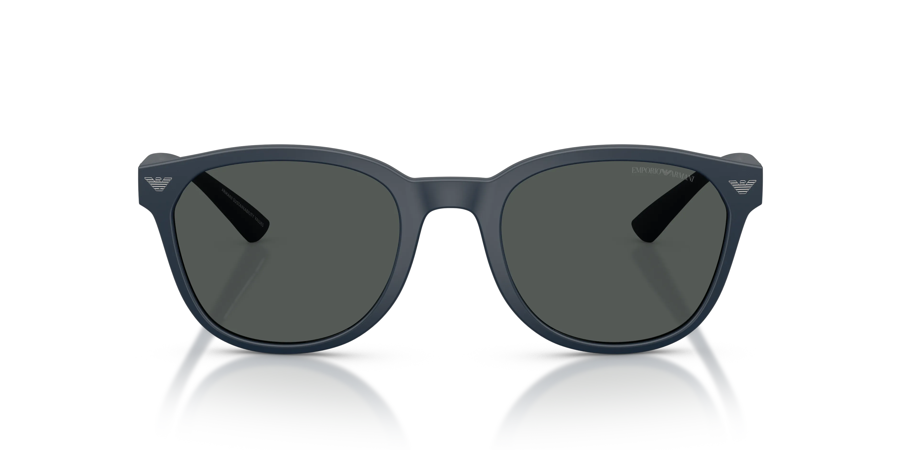 Emporio Armani EA4225U 618587 Occhiali da sole Iniettato Blu Grigio Pantos Normale - immagine 3