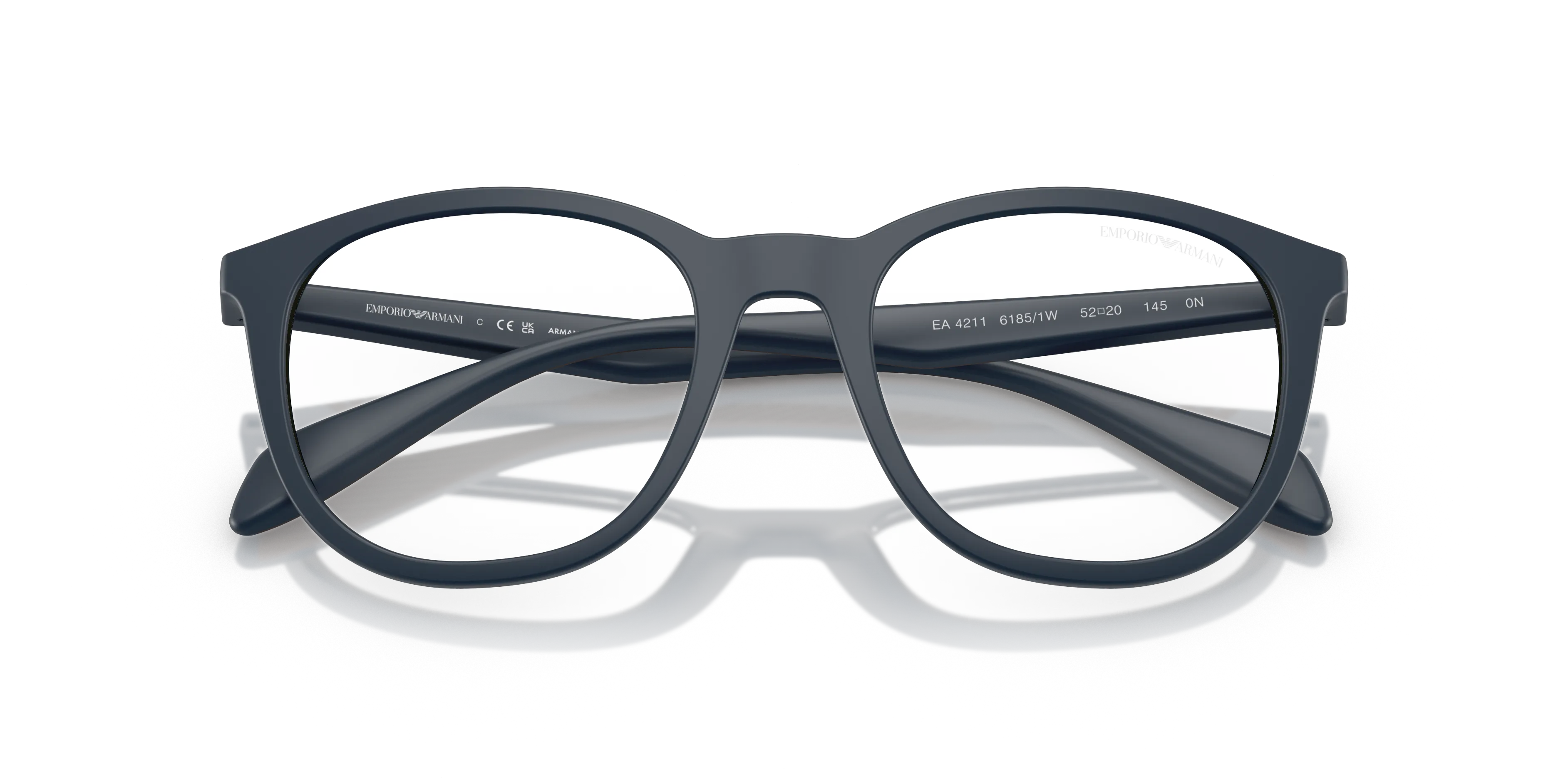 Emporio Armani EA4211 61851W Occhiali da sole Iniettato Blu Trasparente Pantos Normale - immagine 2