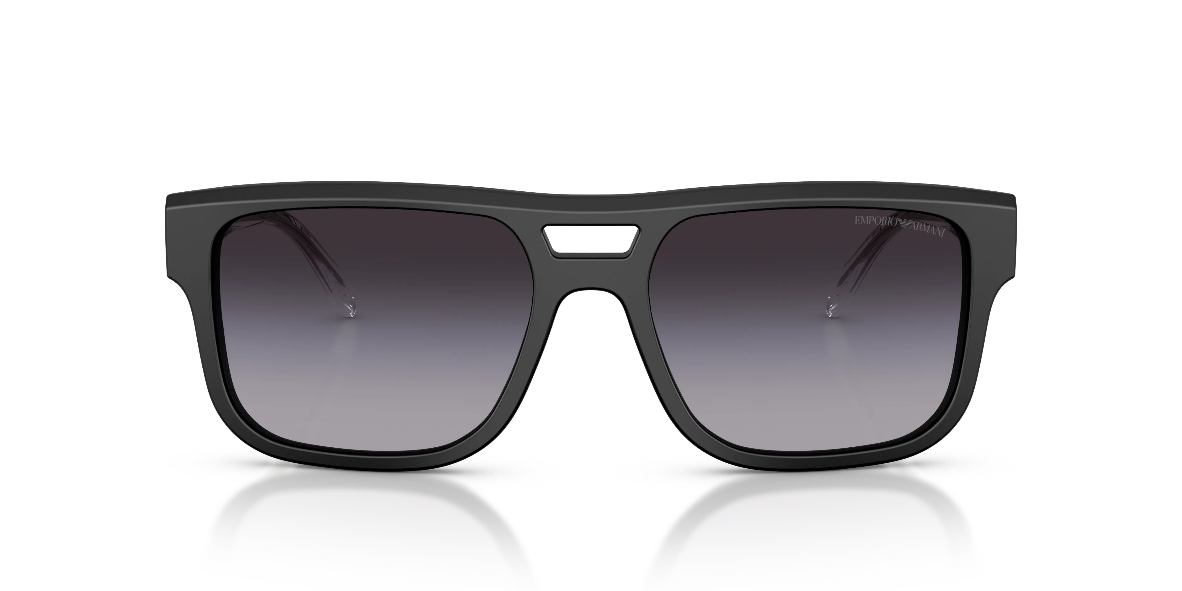 Emporio Armani EA4197 50018G Occhiali da sole Acetato Nero Grigio Pillow Normale Sfumato - immagine 3
