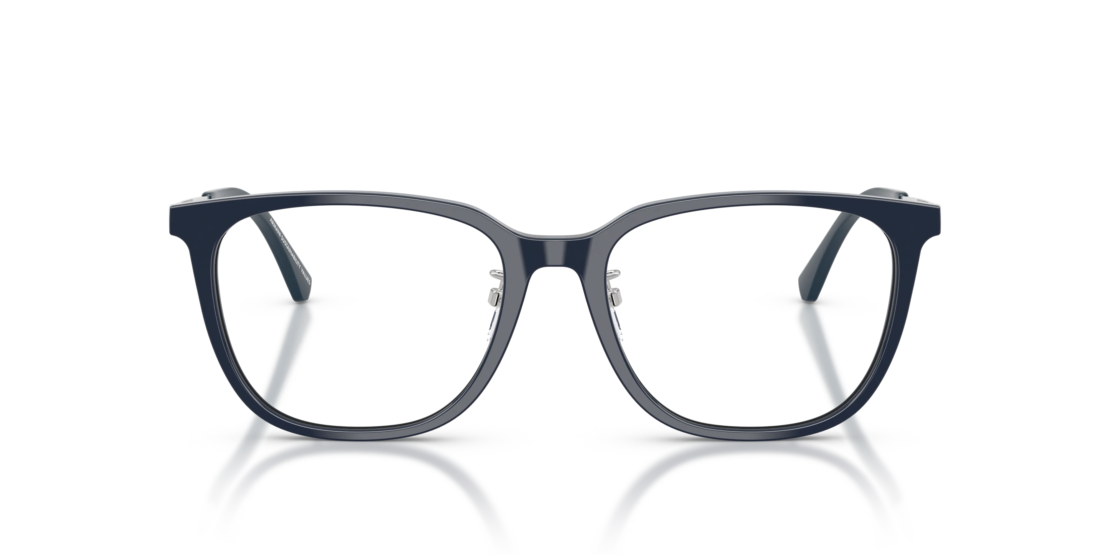 Emporio Armani EA3284D 6256 Montature da vista Acetato Blu Trasparente Geometrica Normale - immagine 3