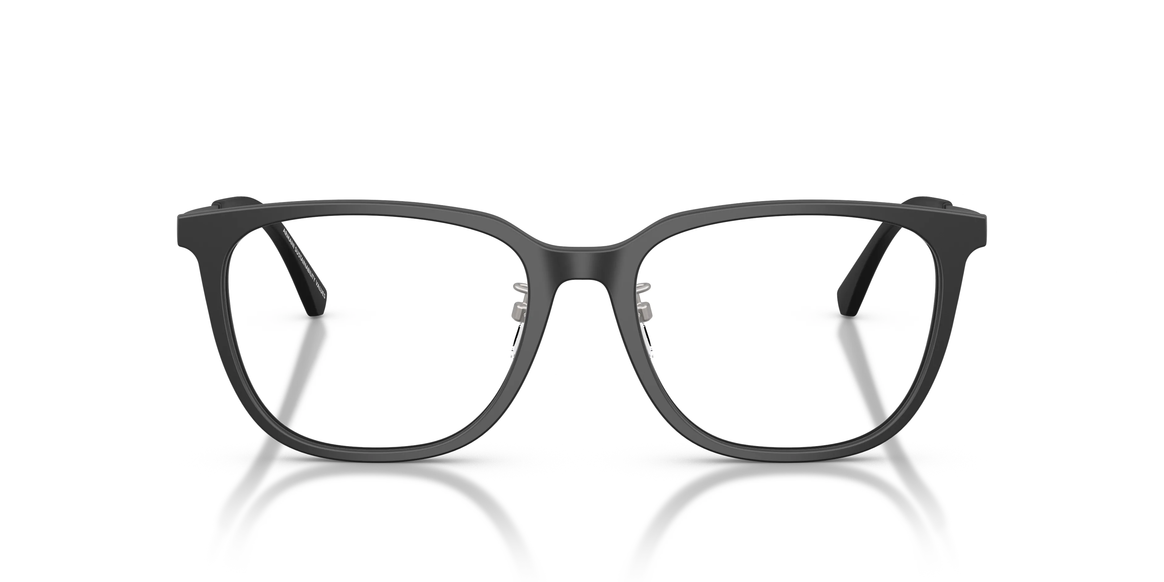 Emporio Armani EA3284D 5001 Montature da vista Acetato Nero Trasparente Geometrica Normale - immagine 3