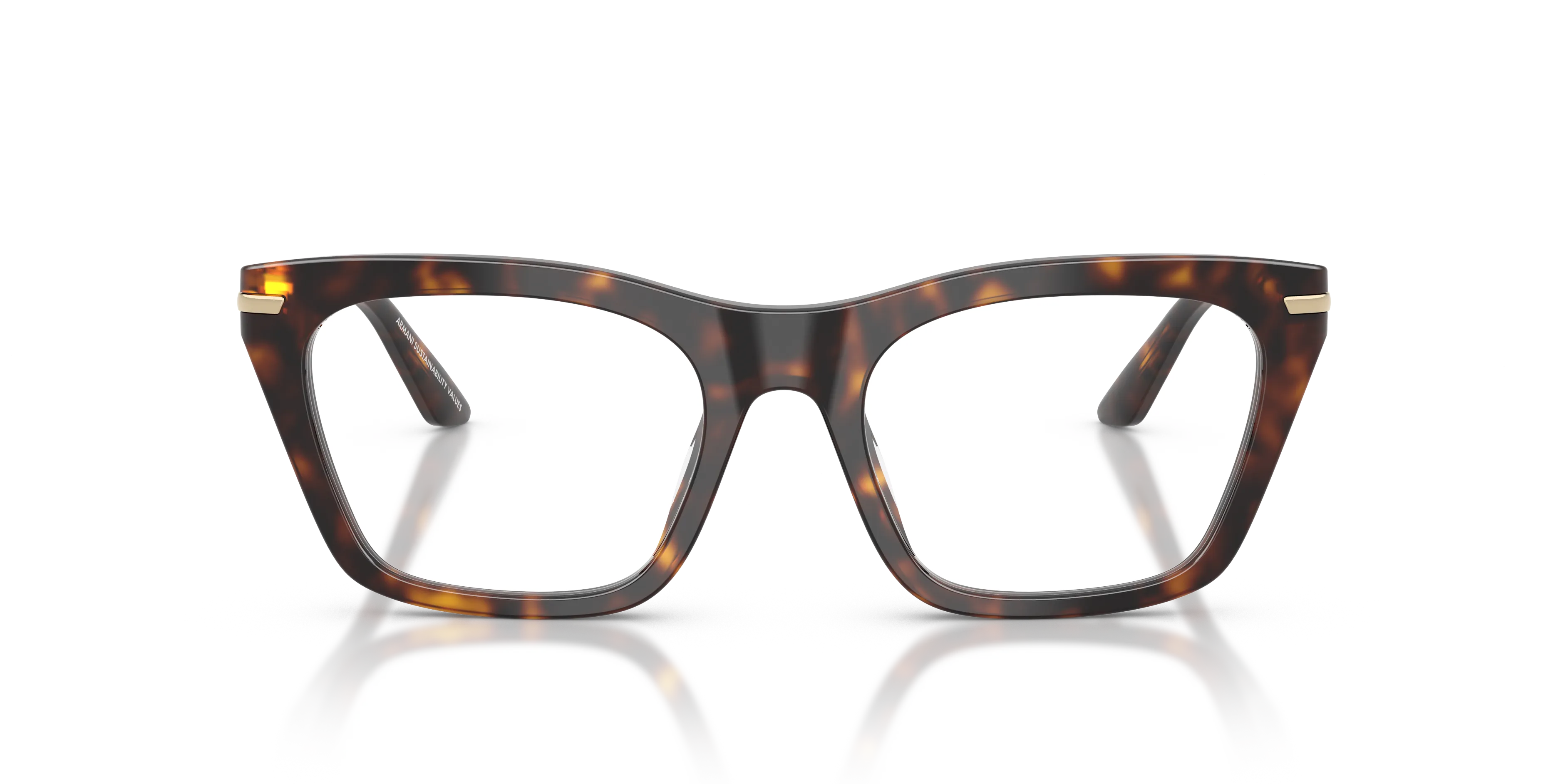 Emporio Armani EA3283BU 5026 Montature da vista Acetato Tartaruga Trasparente Cat Eye Normale - immagine 3