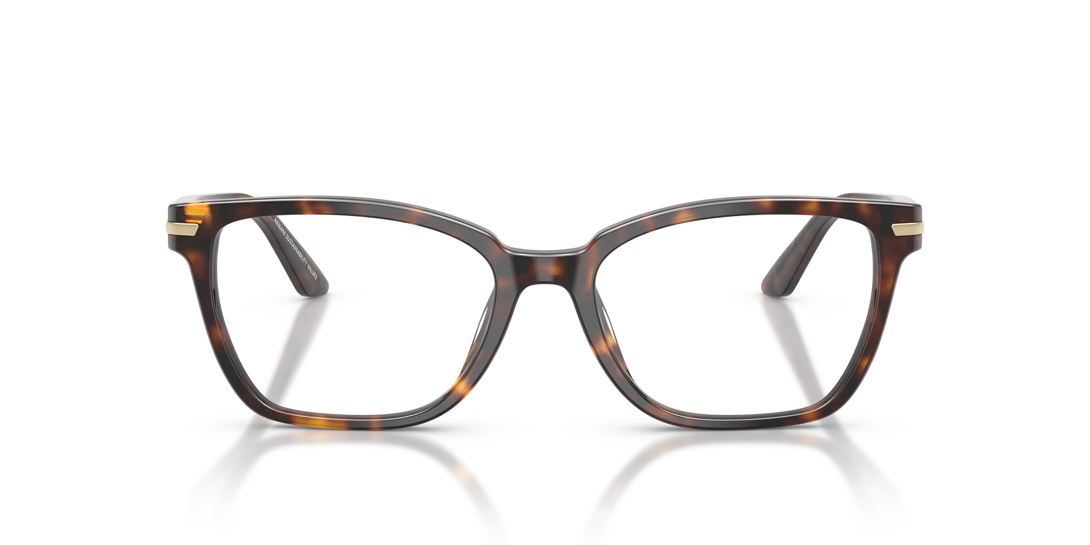 Emporio Armani EA3282BU 5026 Montature da vista Acetato Tartaruga Trasparente Cat Eye Normale - immagine 3