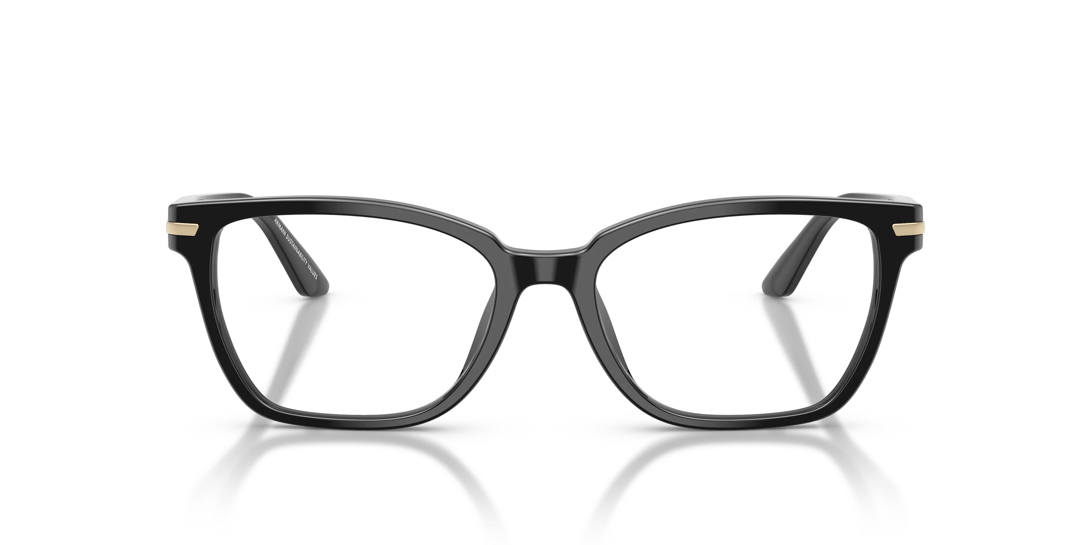 Emporio Armani EA3282BU 5017 Montature da vista Acetato Nero Trasparente Cat Eye Normale - immagine 3