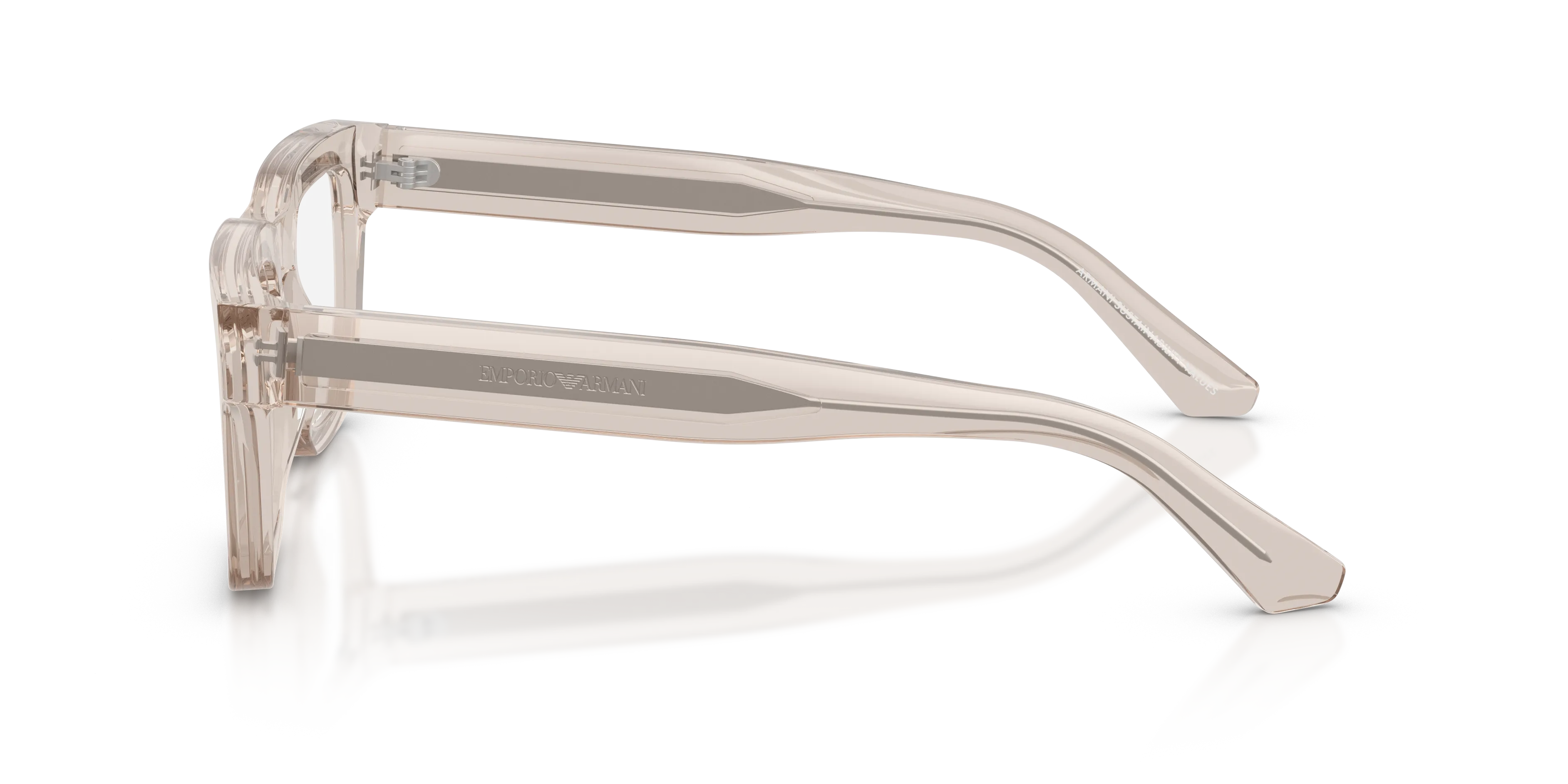 Emporio Armani EA3279 6363 Montature da vista Acetato Marrone Trasparente Squadrata Normale - immagine 4
