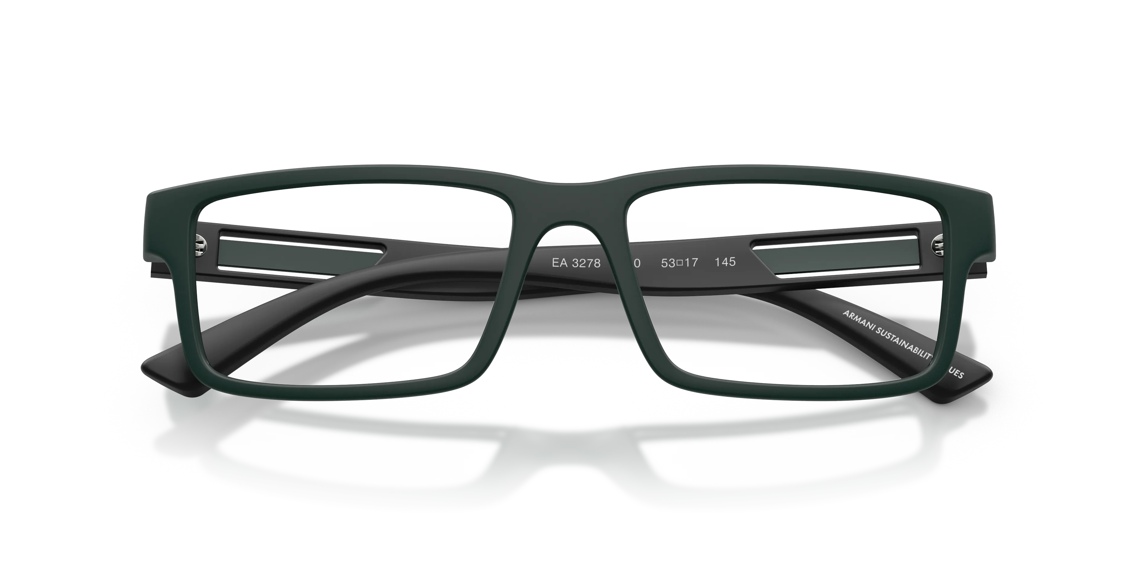 Emporio Armani EA3278 6370 Montature da vista Iniettato Blu Trasparente Squadrata Normale - immagine 2