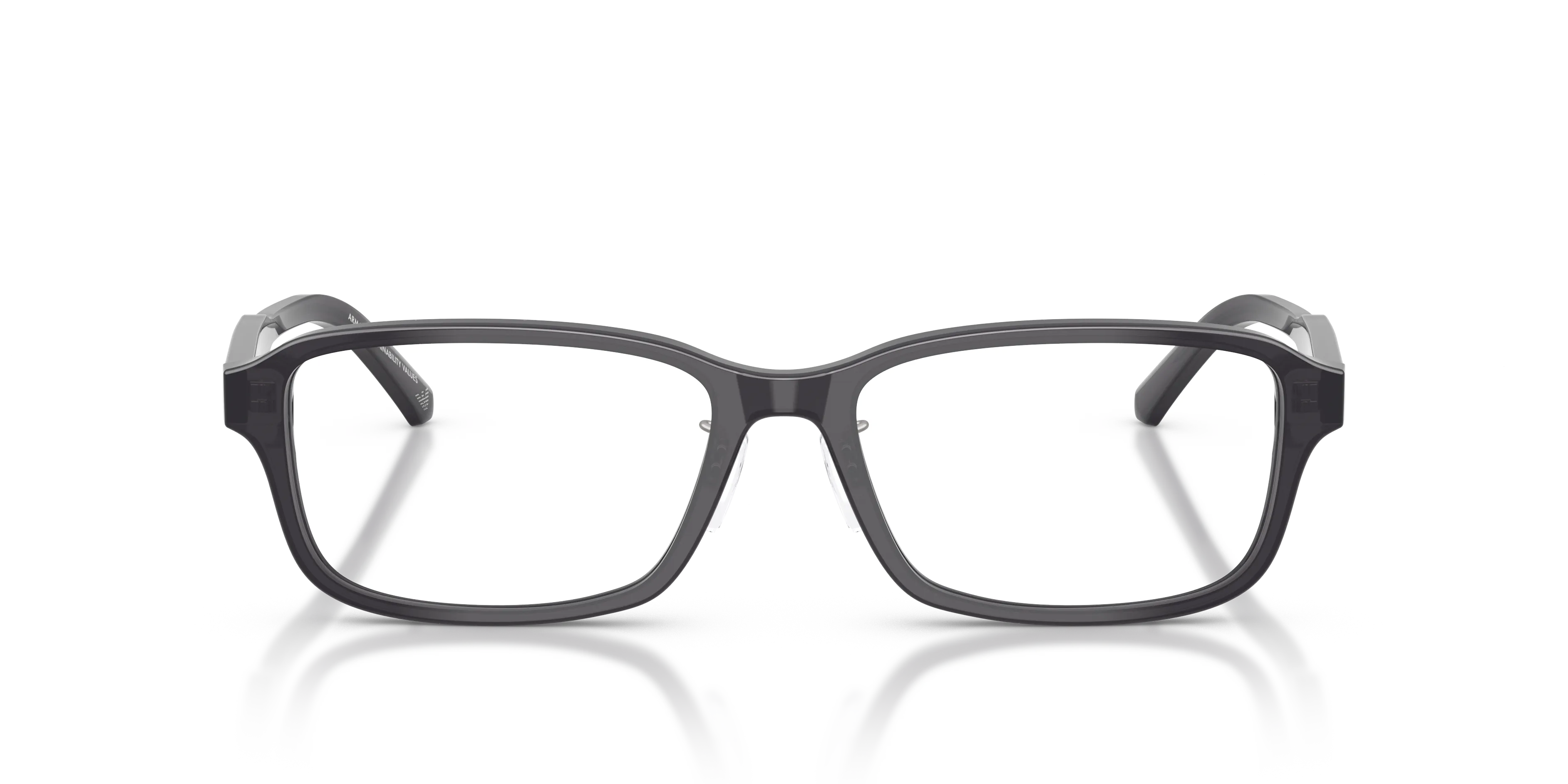 Emporio Armani EA3215D 5029 Montature da vista Acetato Grigio Trasparente Pillow Normale - immagine 3