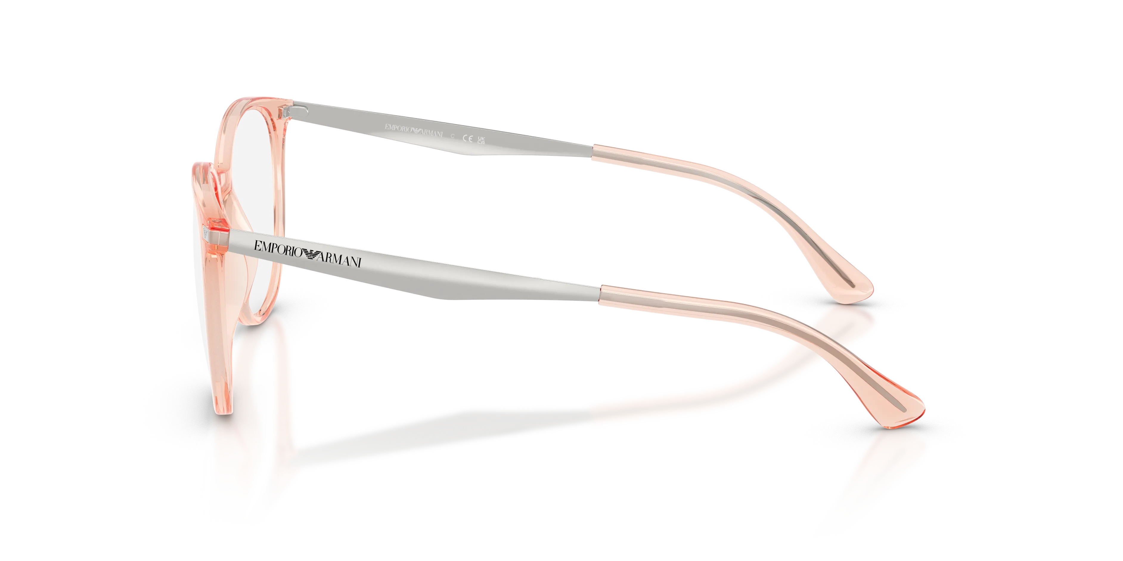 Emporio Armani EA3168 6346 Montature da vista Iniettato Rosa Trasparente Pantos Normale - immagine 4