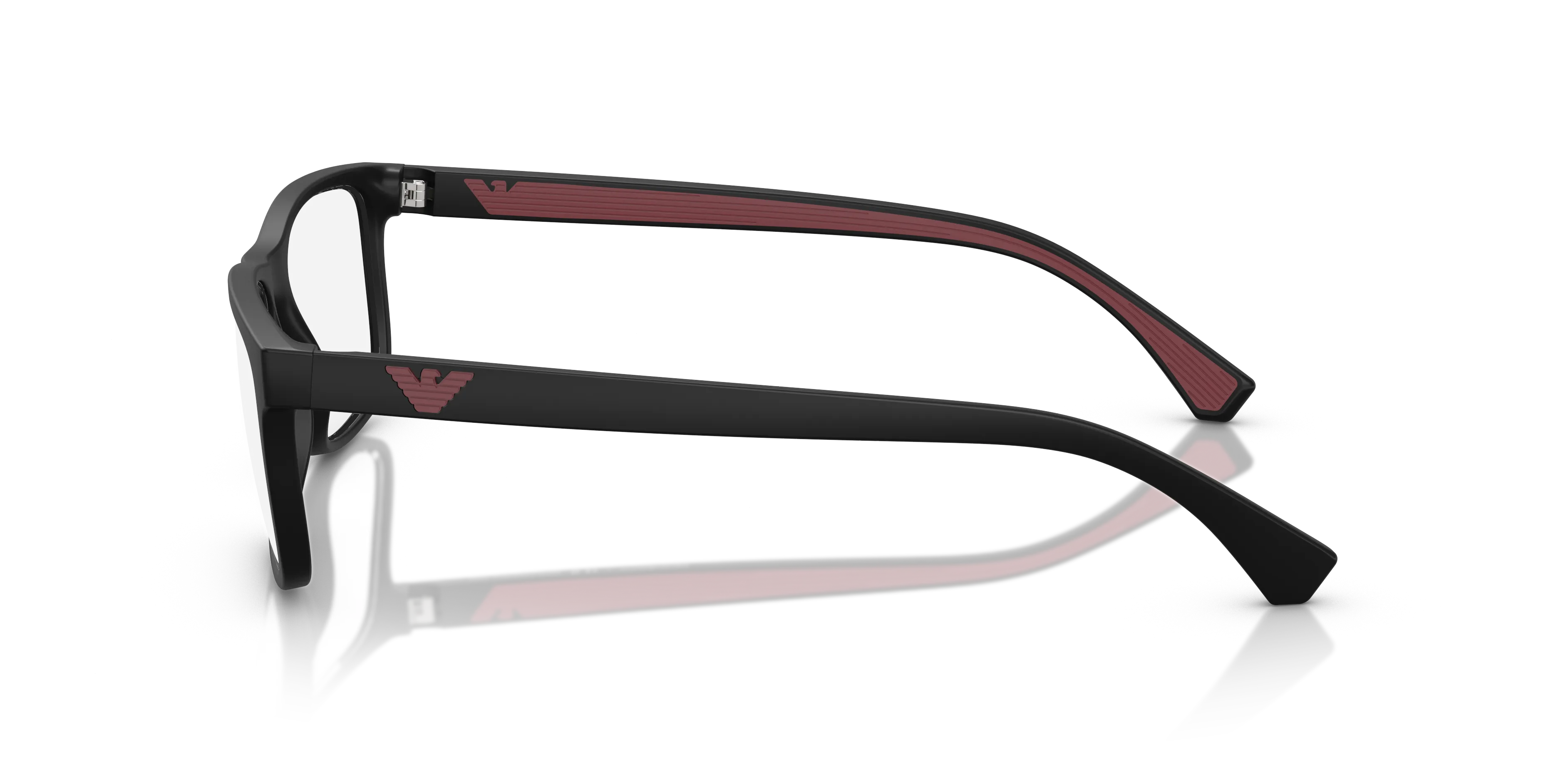 Emporio Armani EA3147 5009 Montature da vista Iniettato Nero Trasparente Squadrata Normale - immagine 4