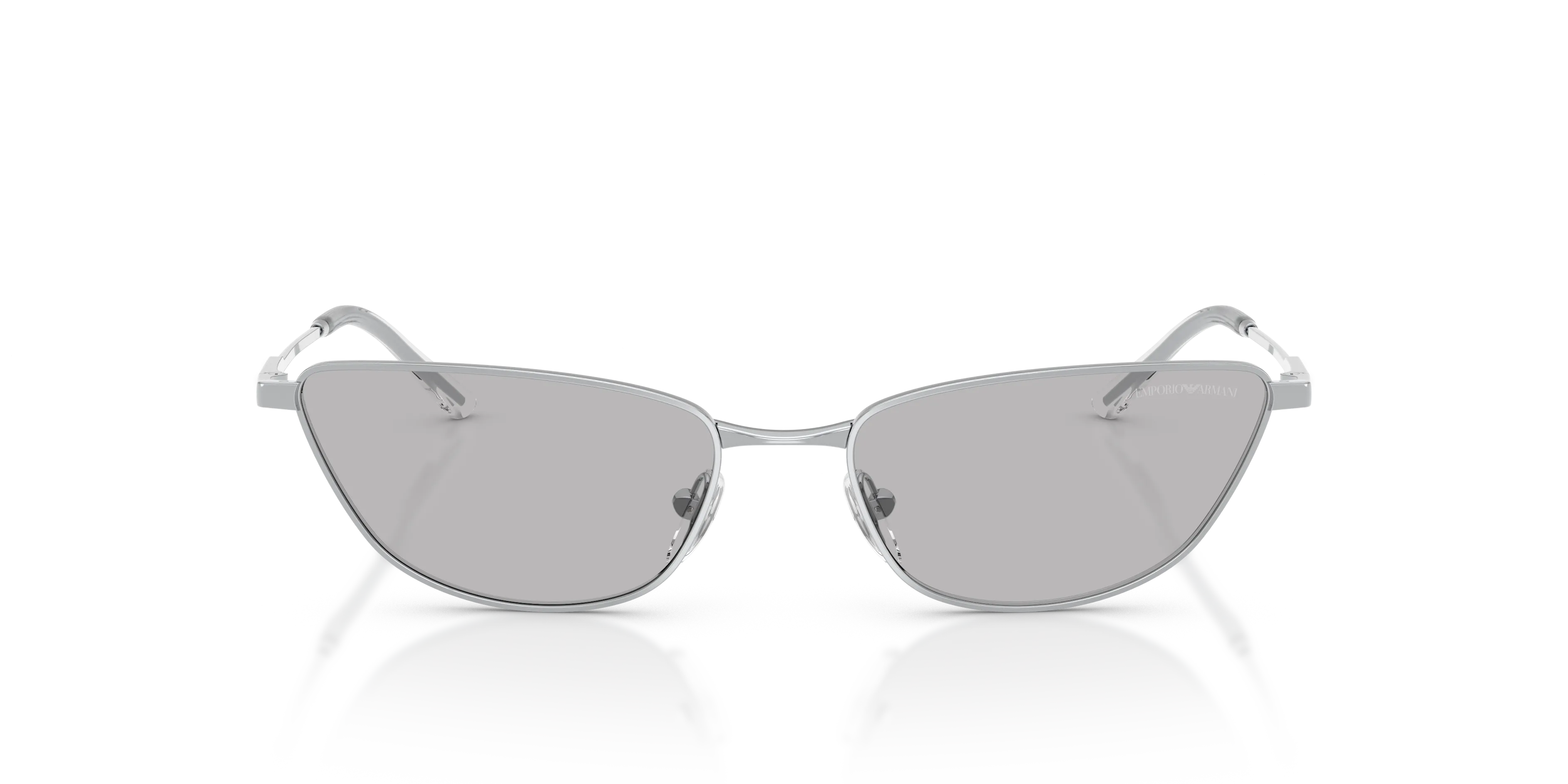 Emporio Armani EA2174B 301587 Occhiali da sole Metallo Argento Grigio Cat Eye Normale - immagine 3
