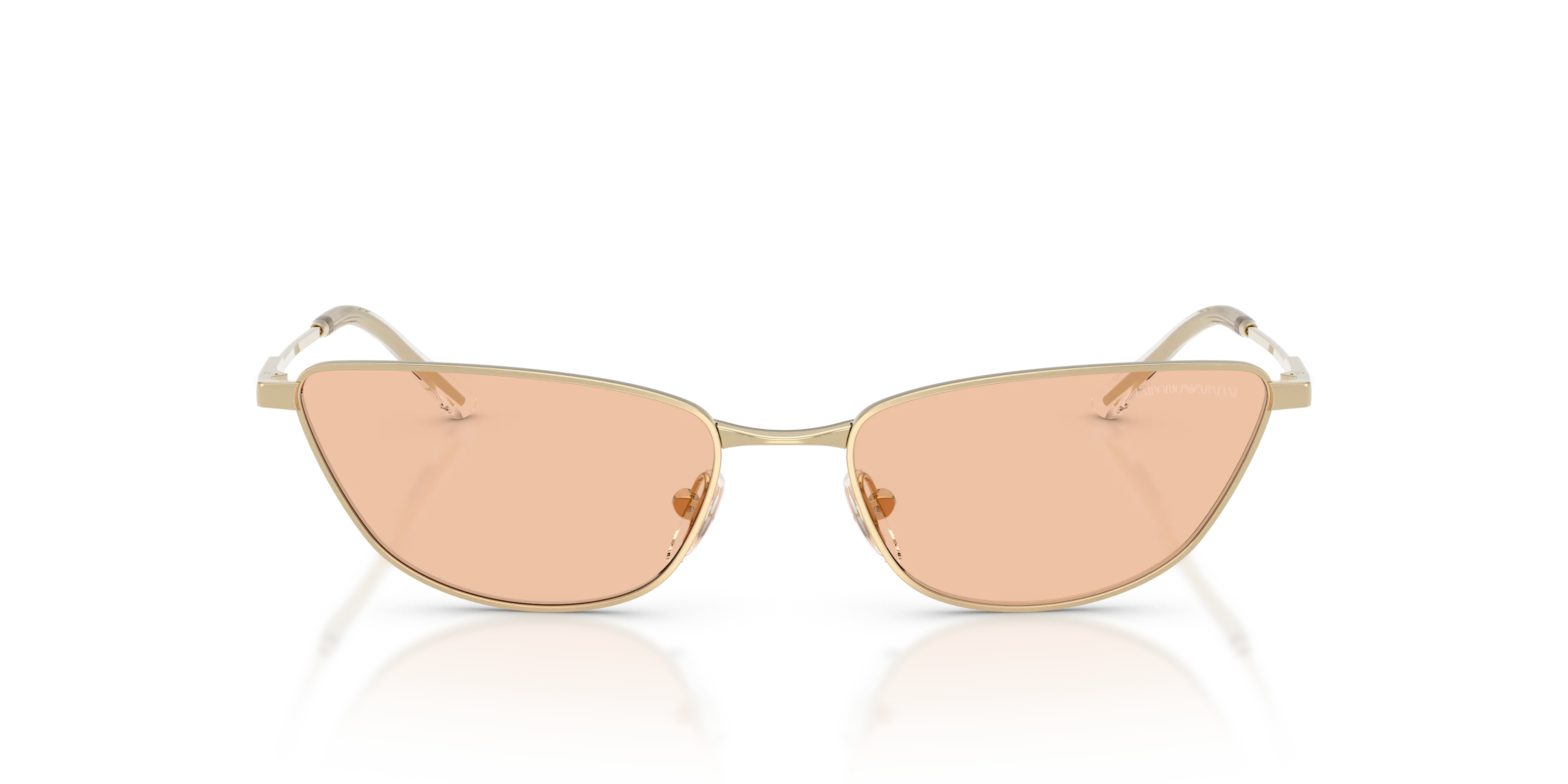 Emporio Armani EA2174B 301393 Occhiali da sole Metallo Oro Marrone Cat Eye Normale - immagine 3