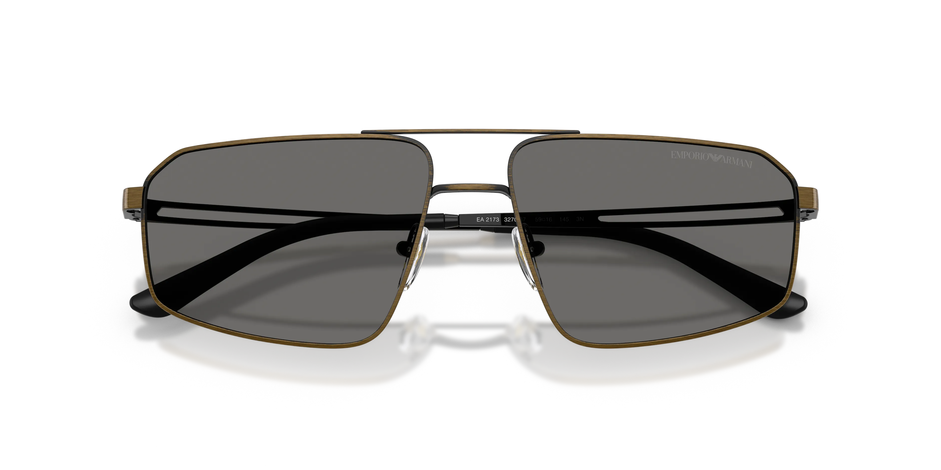 Emporio Armani EA2173 327087 Occhiali da sole Metallo Oro Grigio Pilot Normale - immagine 2