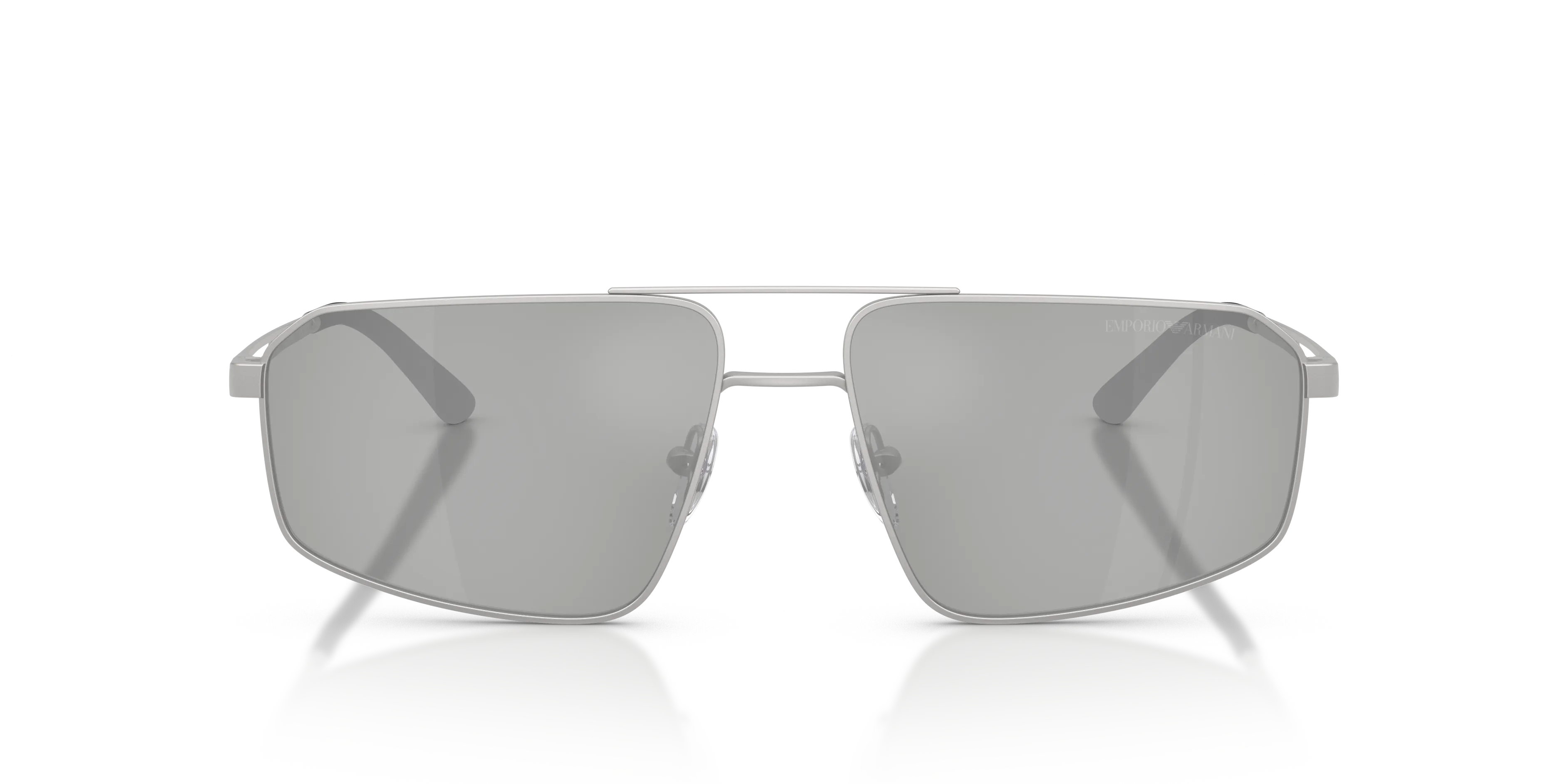 Emporio Armani EA2173 30458V Occhiali da sole Metallo Argento Grigio Pilot Specchiate - immagine 3