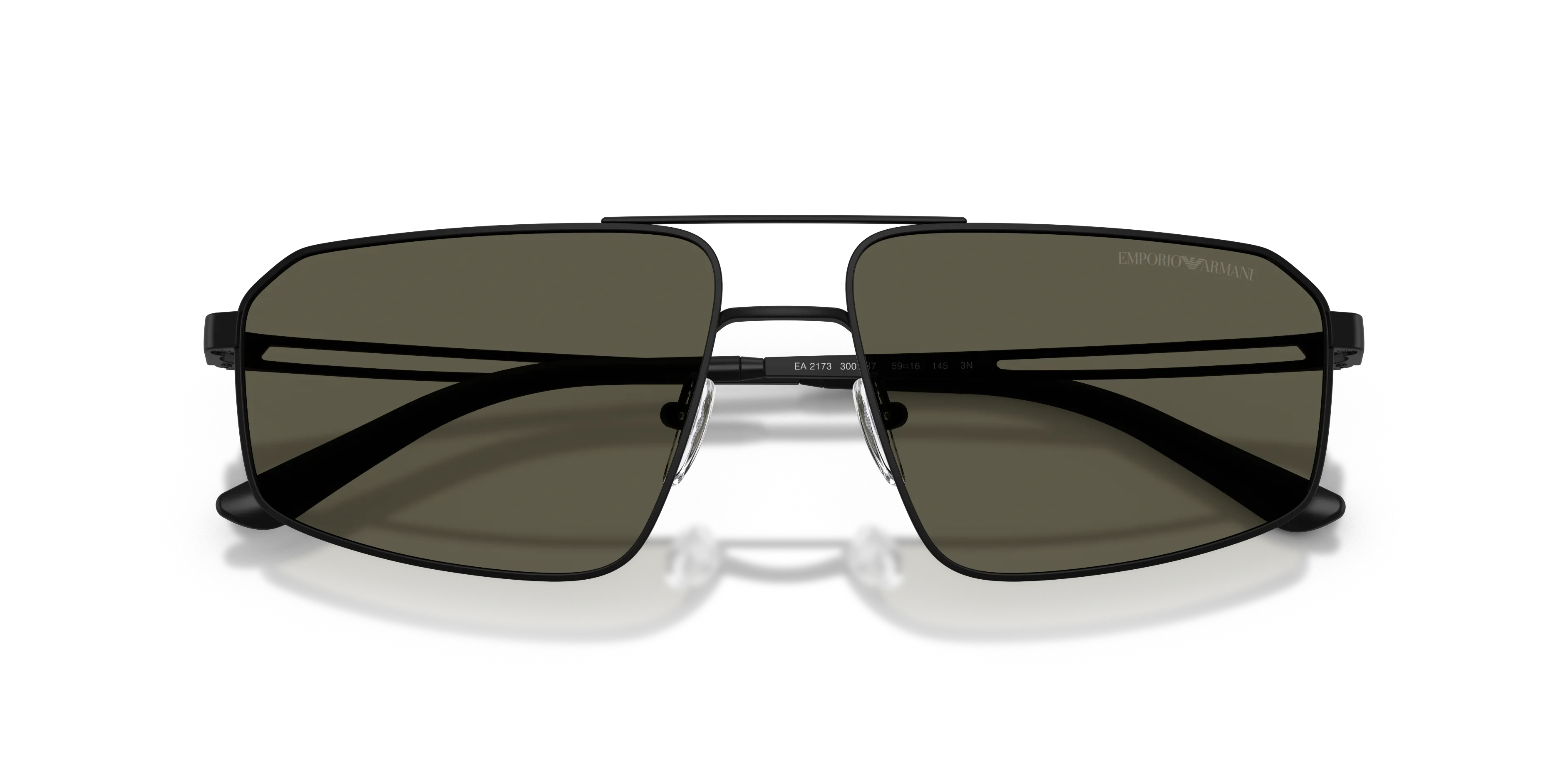 Emporio Armani EA2173 300187 Occhiali da sole Metallo Nero Grigio Pilot Normale - immagine 2