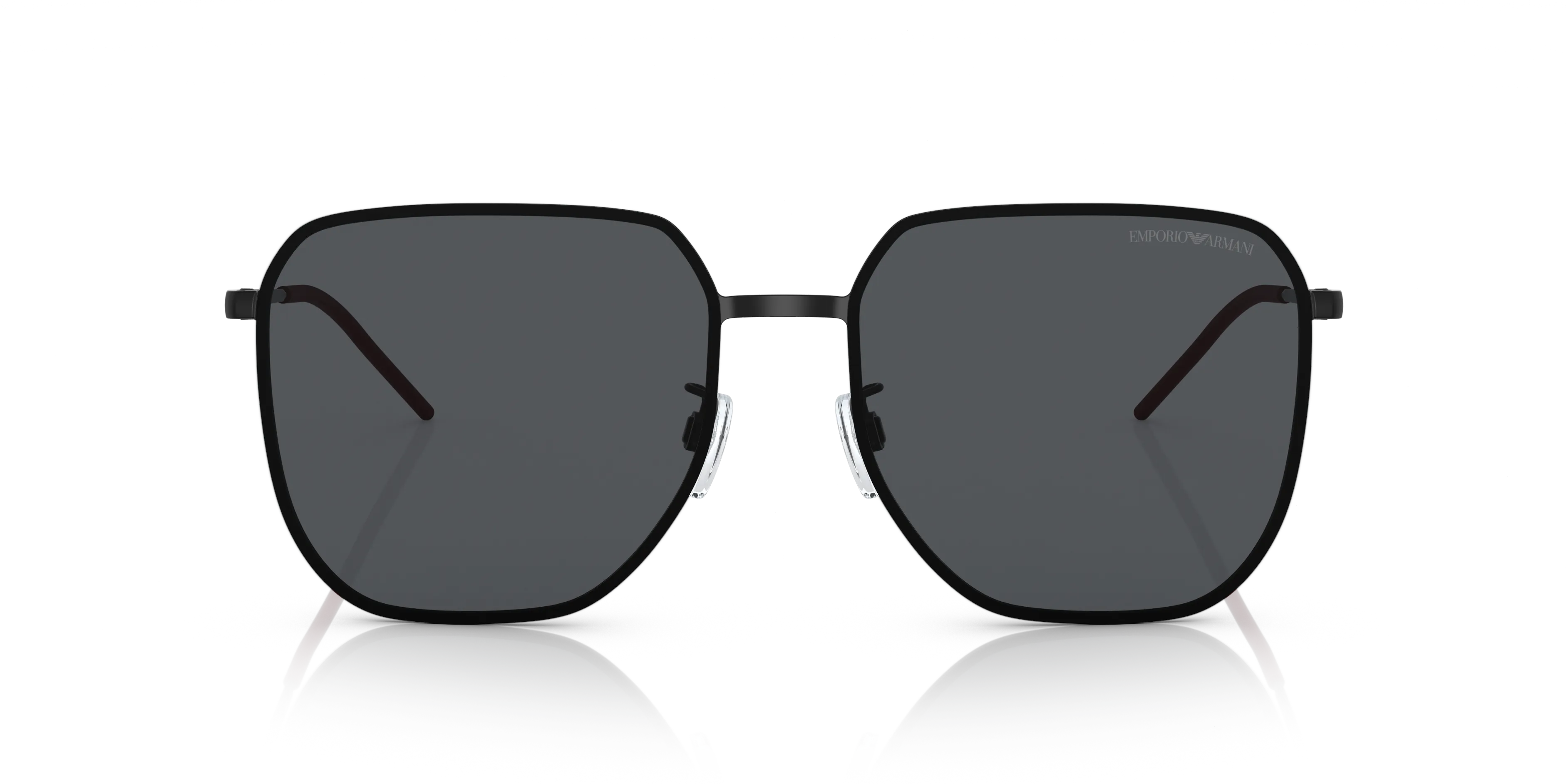 Emporio Armani EA2135D 319187 Occhiali da sole Metallo Nero Grigio Squadrata Normale - immagine 3