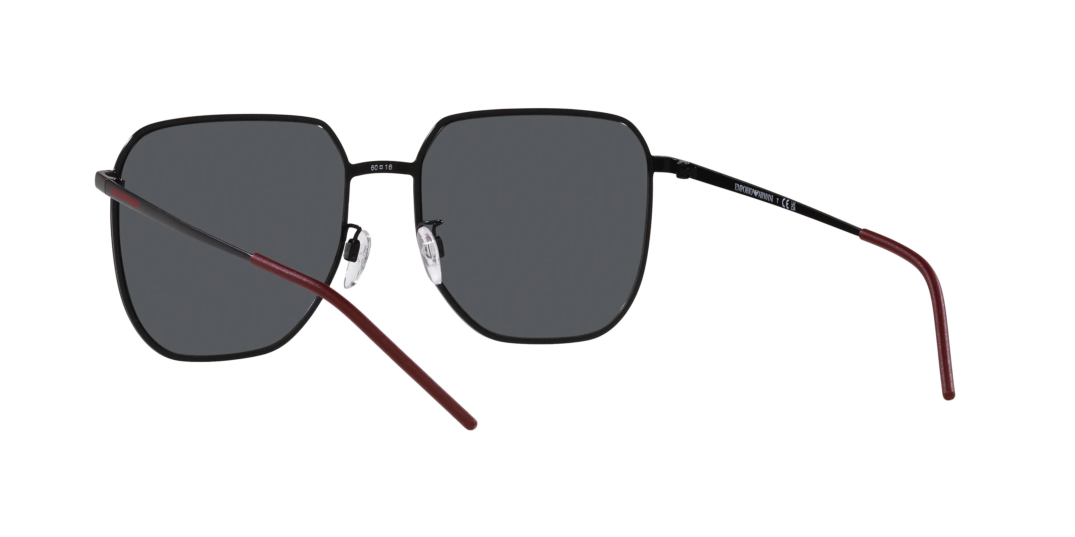 Emporio Armani EA2135D 319187 Occhiali da sole Metallo Nero Grigio Squadrata Normale - immagine 4