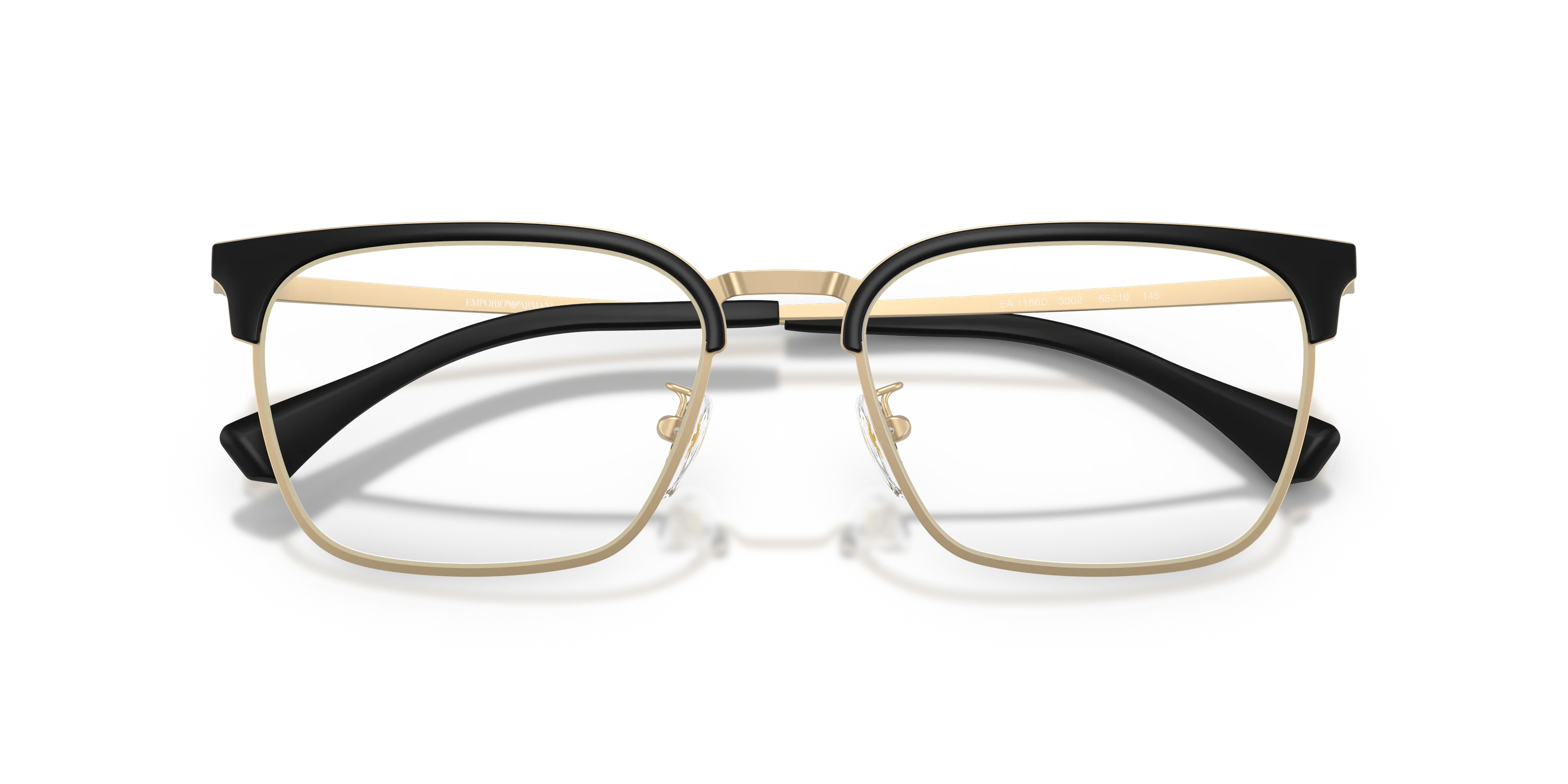 Emporio Armani EA1186D 3002 Montature da vista Metallo Oro Trasparente Squadrata Normale - immagine 2