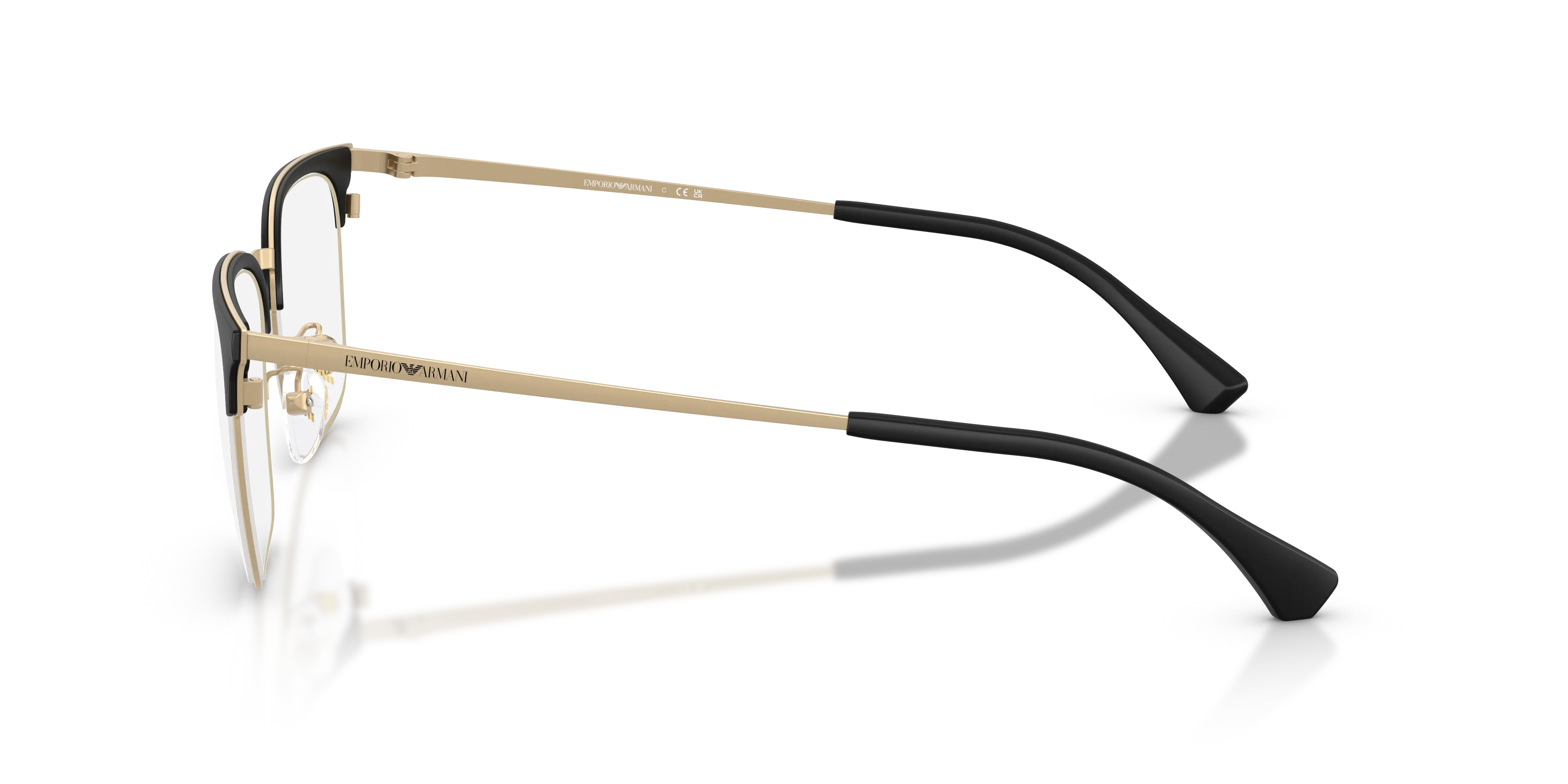 Emporio Armani EA1186D 3002 Montature da vista Metallo Oro Trasparente Squadrata Normale - immagine 4