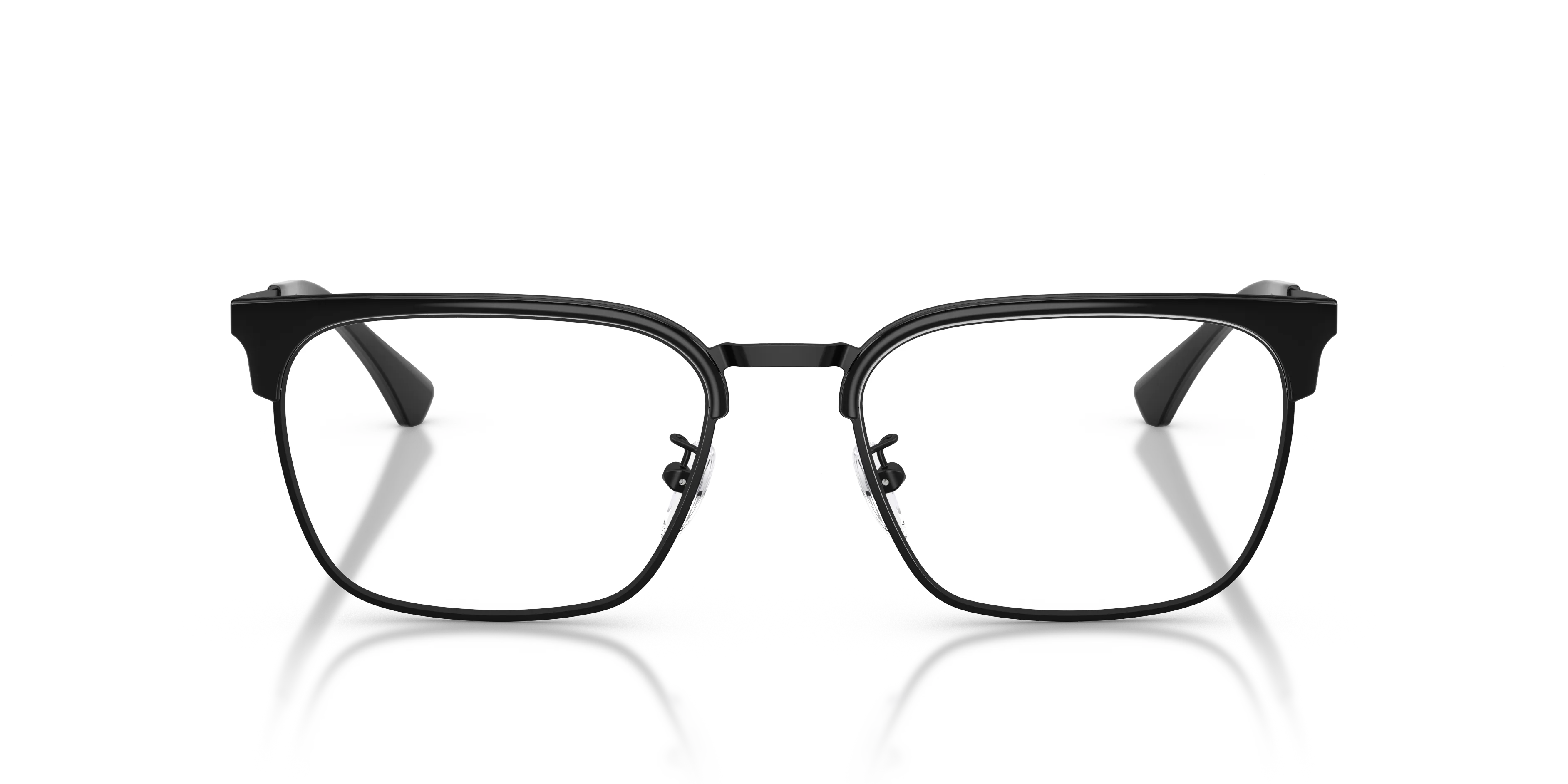 Emporio Armani EA1186D 3001 Montature da vista Metallo Nero Trasparente Squadrata Normale - immagine 3