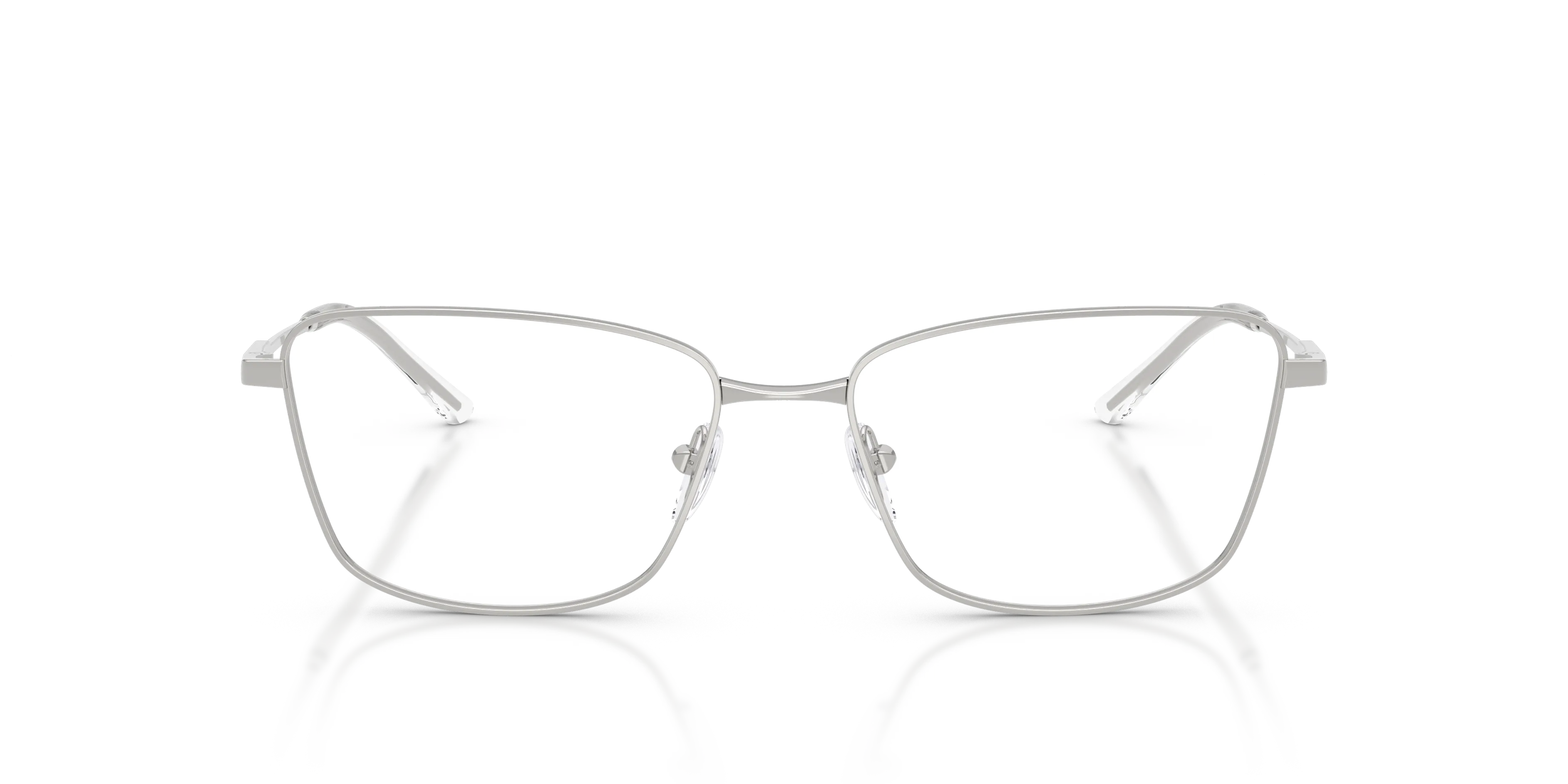 Emporio Armani EA1185B 3015 Montature da vista Metallo Argento Trasparente Geometrica Normale - immagine 3