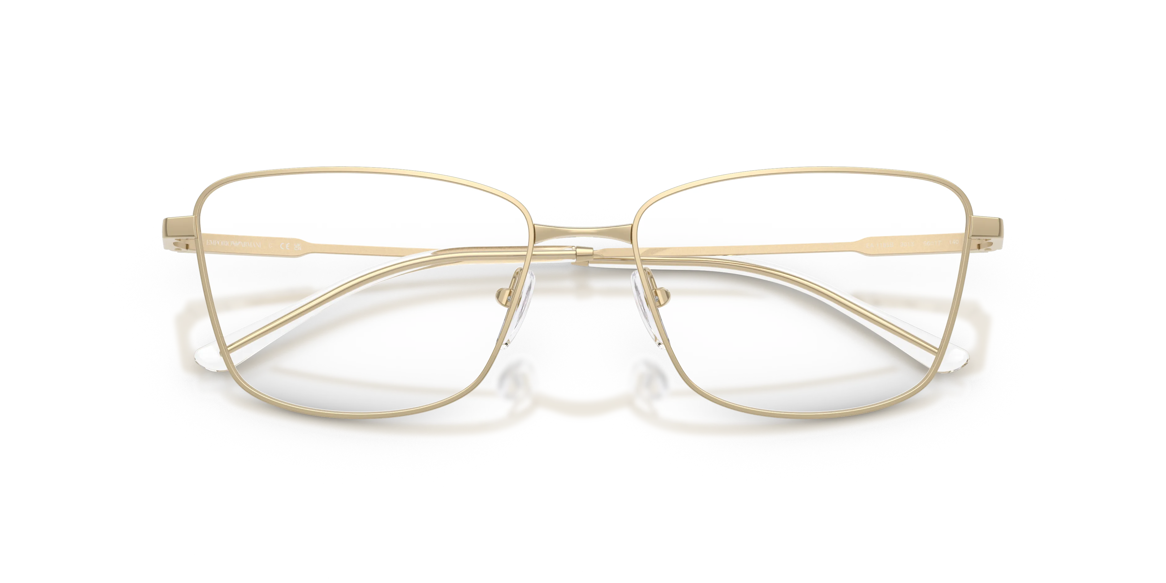 Emporio Armani EA1185B 3013 Montature da vista Metallo Oro Trasparente Geometrica Normale - immagine 2