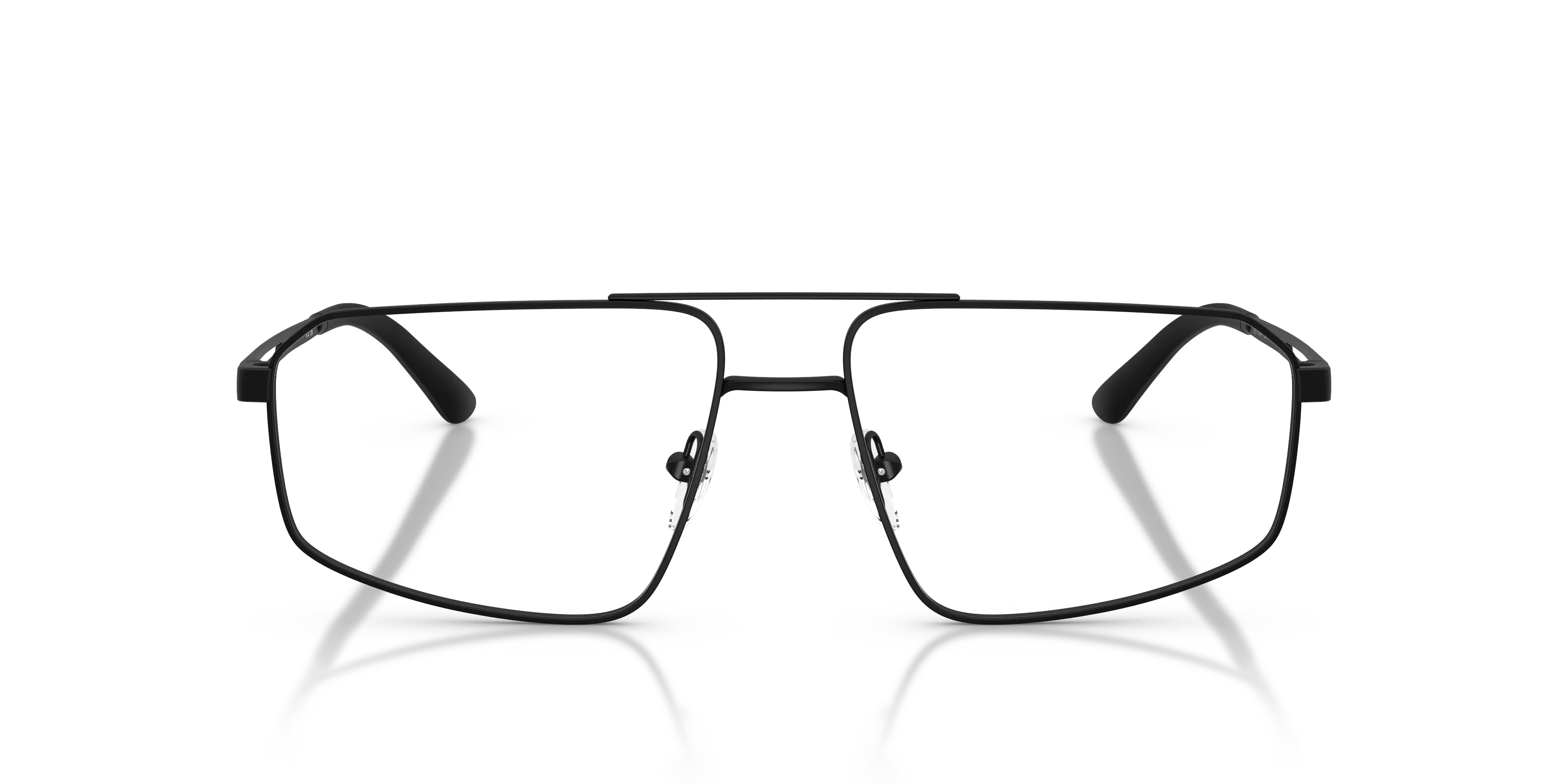 Emporio Armani EA1184 3001 Montature da vista Metallo Nero Trasparente Pilot Normale - immagine 3