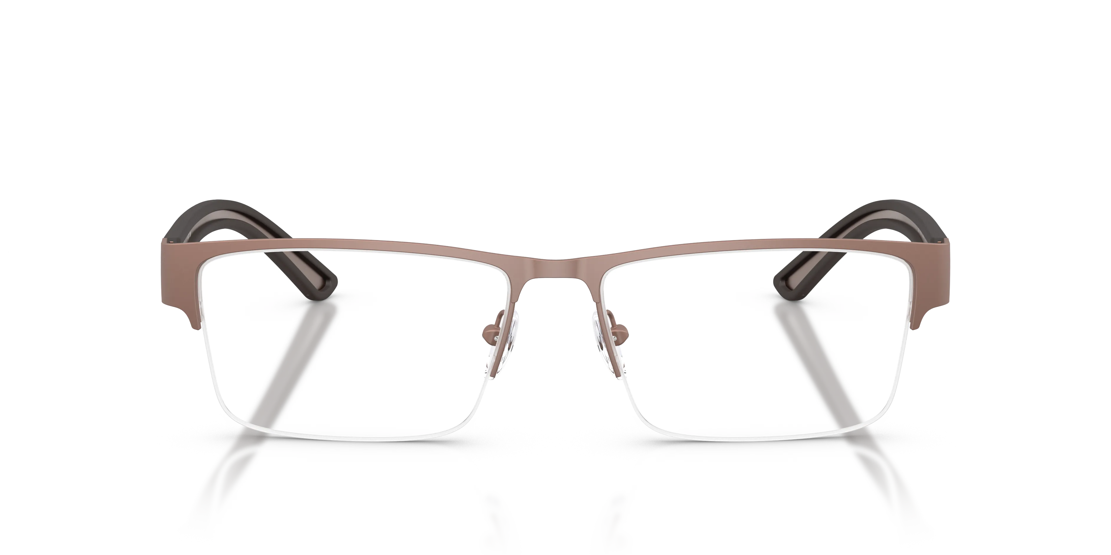 Emporio Armani EA1182 3006 Montature da vista Metallo Marrone Trasparente Squadrata Normale - immagine 3