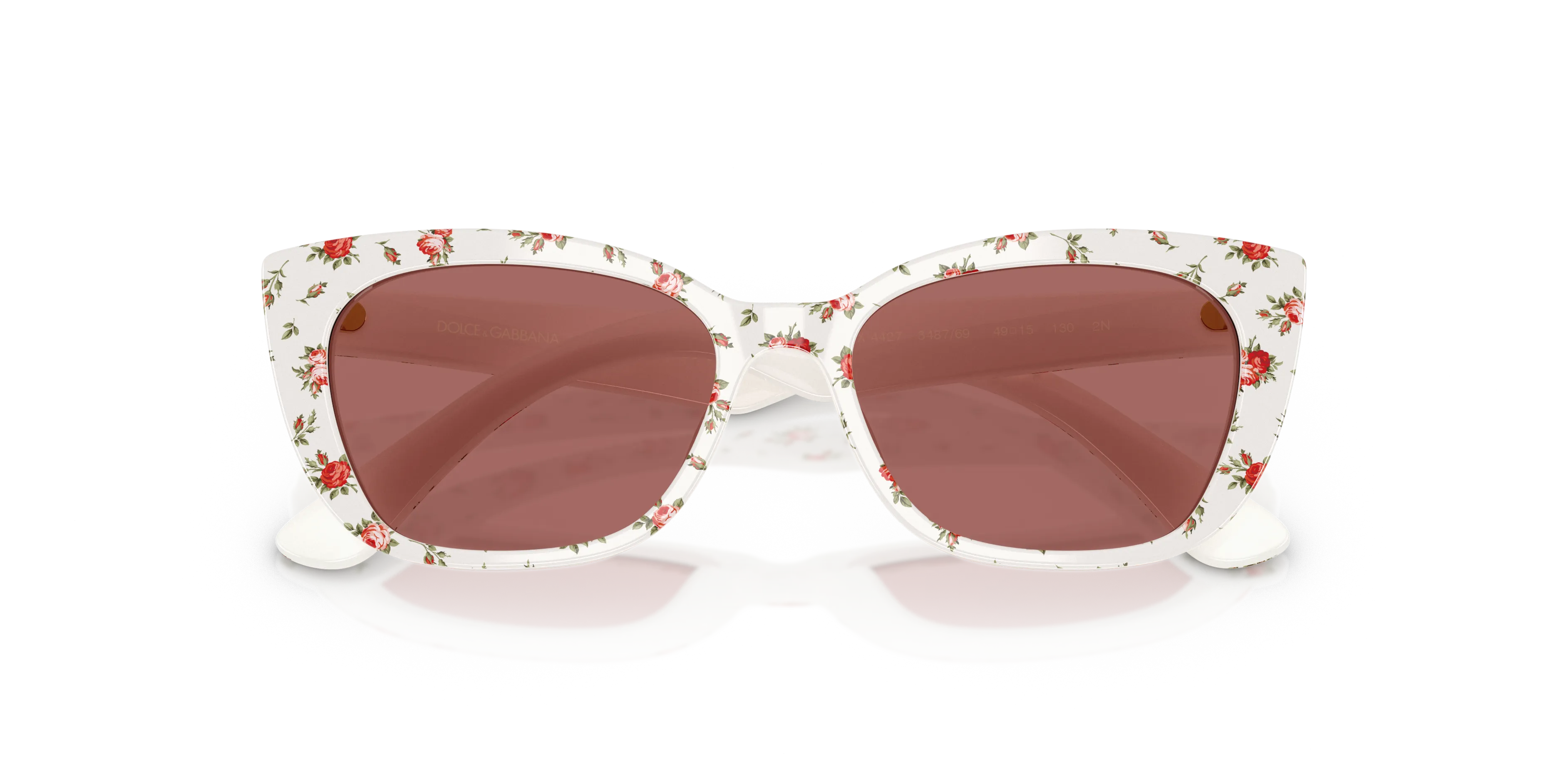 Dolce & Gabbana DX4427 348769 Occhiali da sole Acetato Multi-colore Viola Cat Eye Normale - immagine 2