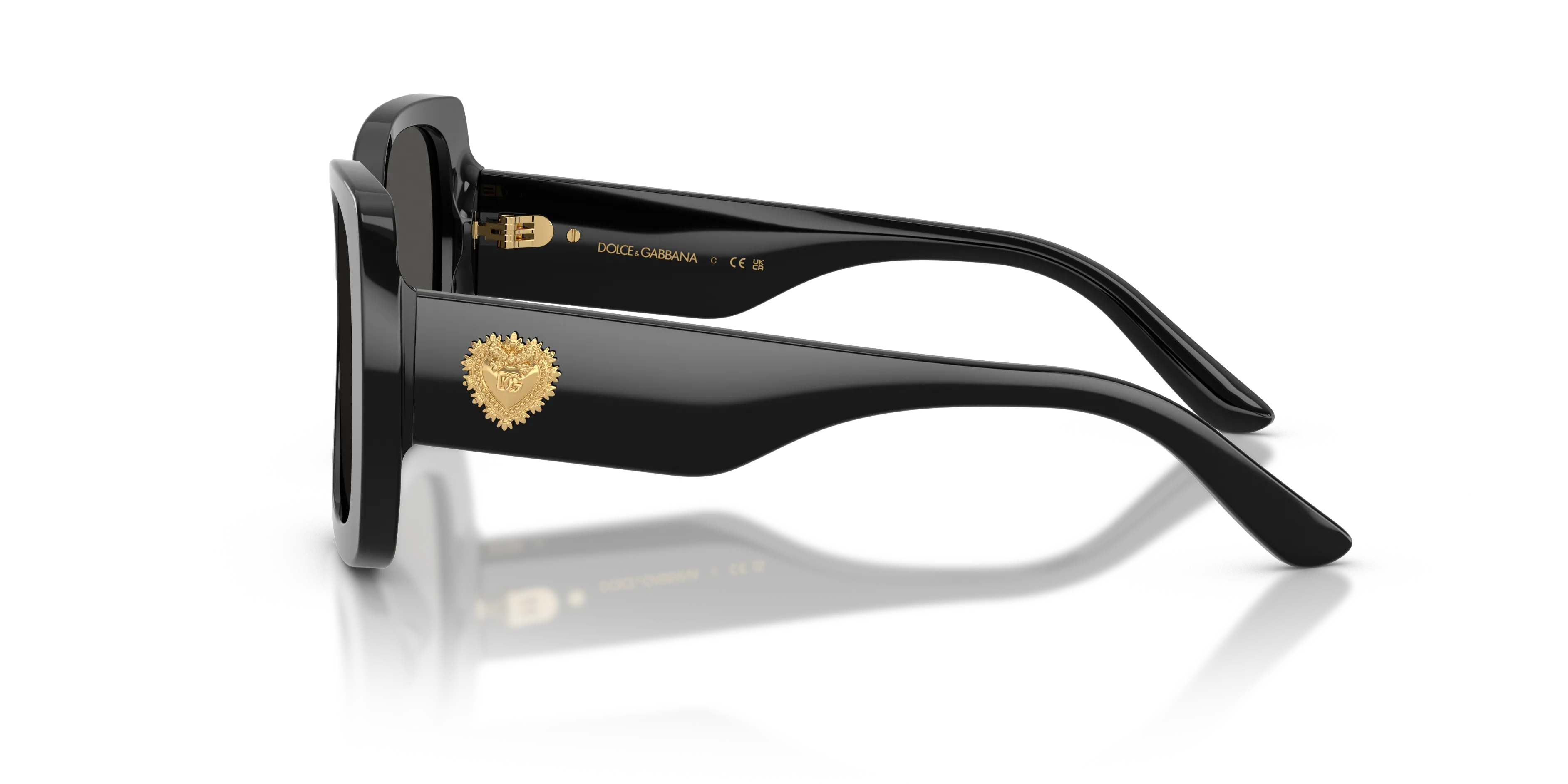 Dolce & Gabbana DX4012 501/87 Occhiali da sole Acetato Nero Grigio Farfalla Normale - immagine 4