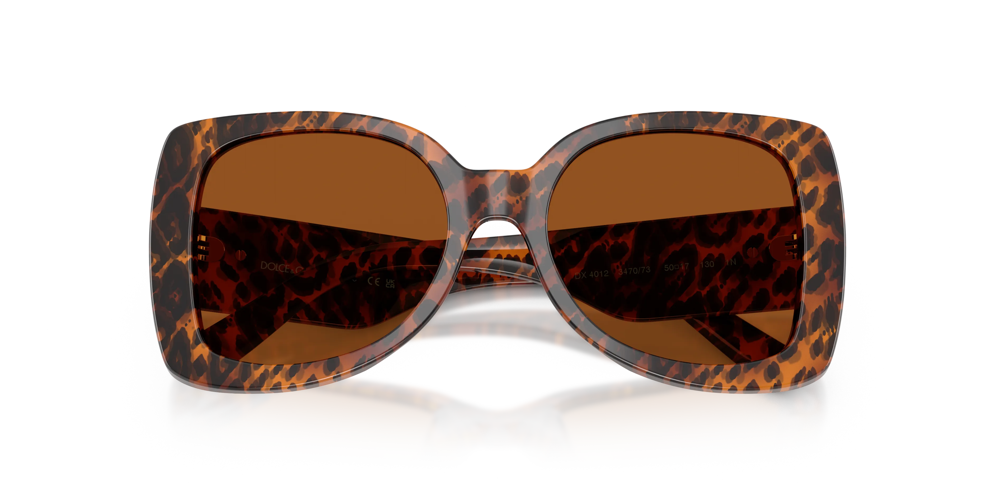 Dolce & Gabbana DX4012 347073 Occhiali da sole Acetato Marrone Marrone Farfalla Normale - immagine 2