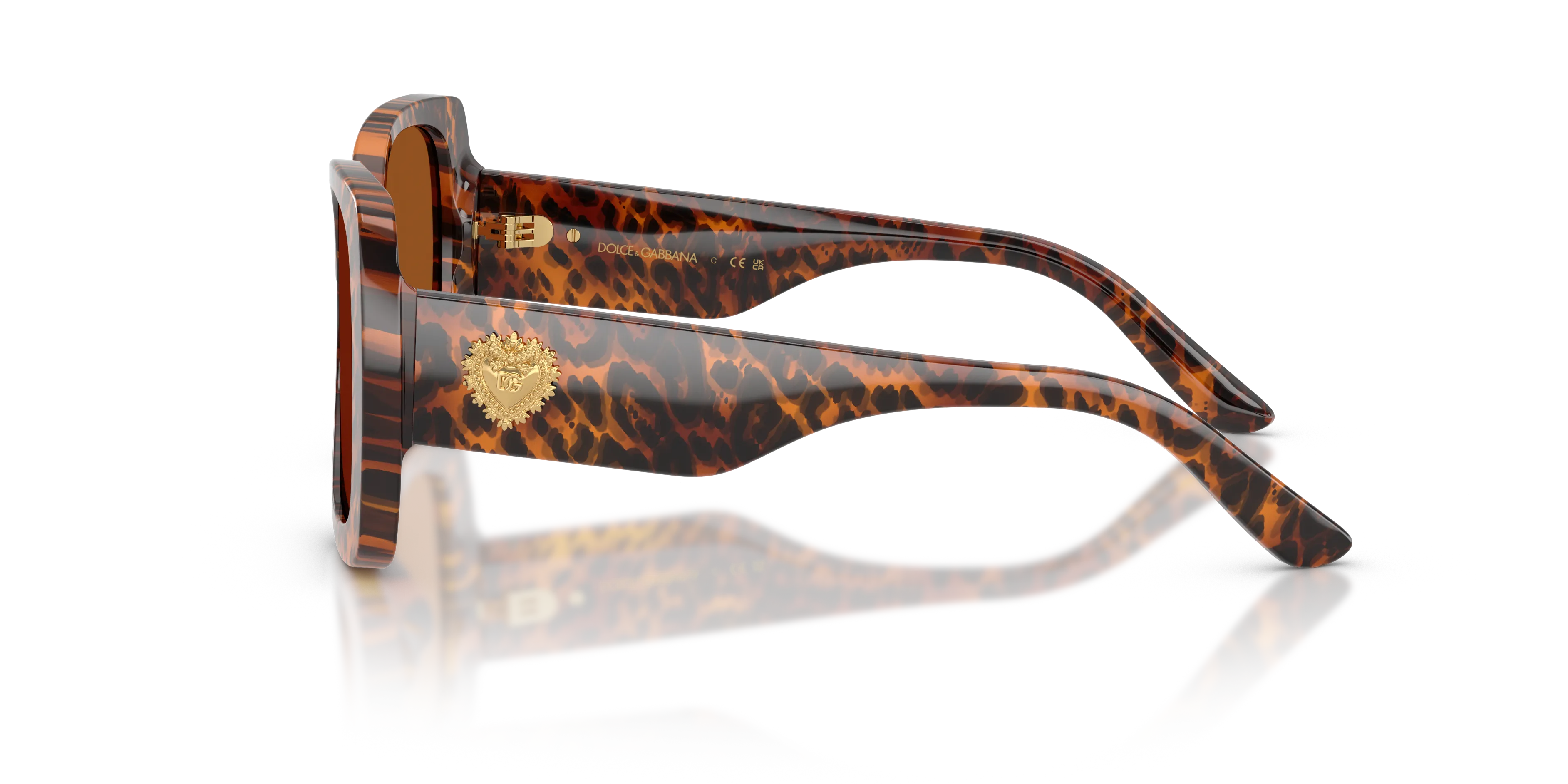 Dolce & Gabbana DX4012 347073 Occhiali da sole Acetato Marrone Marrone Farfalla Normale - immagine 4