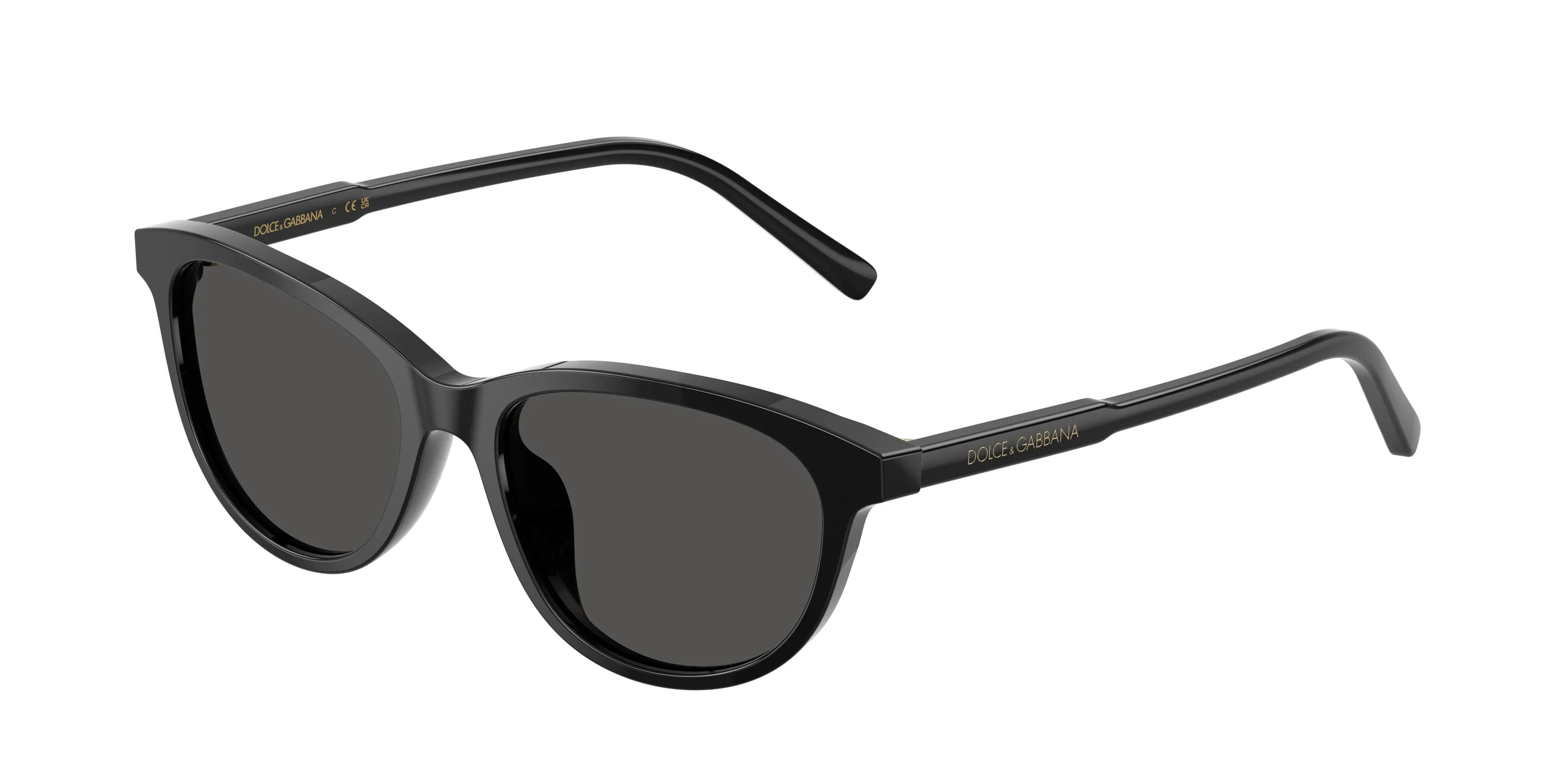 Dolce & Gabbana DX4010 501/87 Occhiali da sole Acetato Nero Grigio Cat Eye Normale - immagine 1