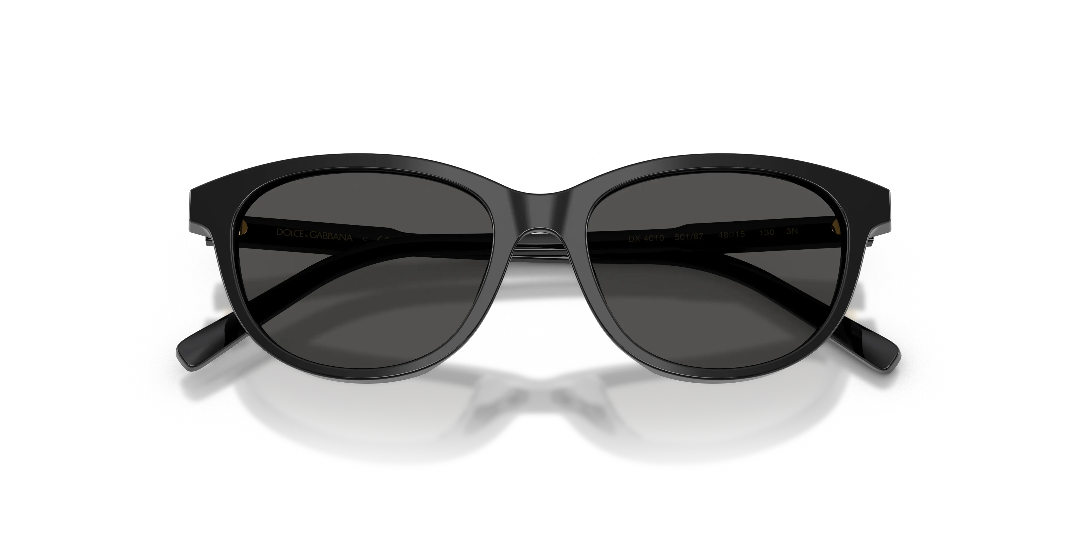 Dolce & Gabbana DX4010 501/87 Occhiali da sole Acetato Nero Grigio Cat Eye Normale - immagine 2