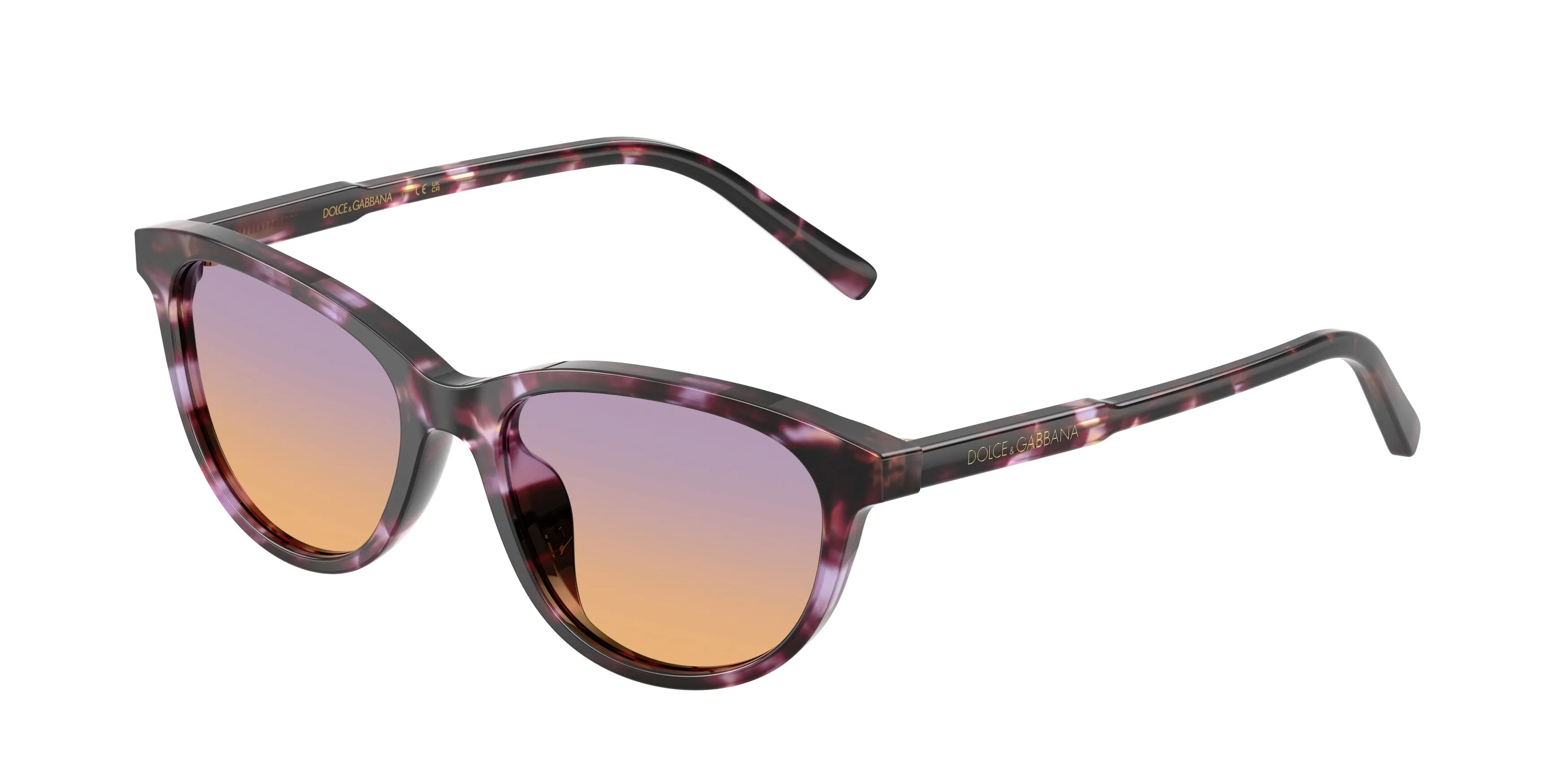 Dolce & Gabbana DX4010 3477EL Occhiali da sole Acetato Viola Arancione Cat Eye Normale - immagine 1