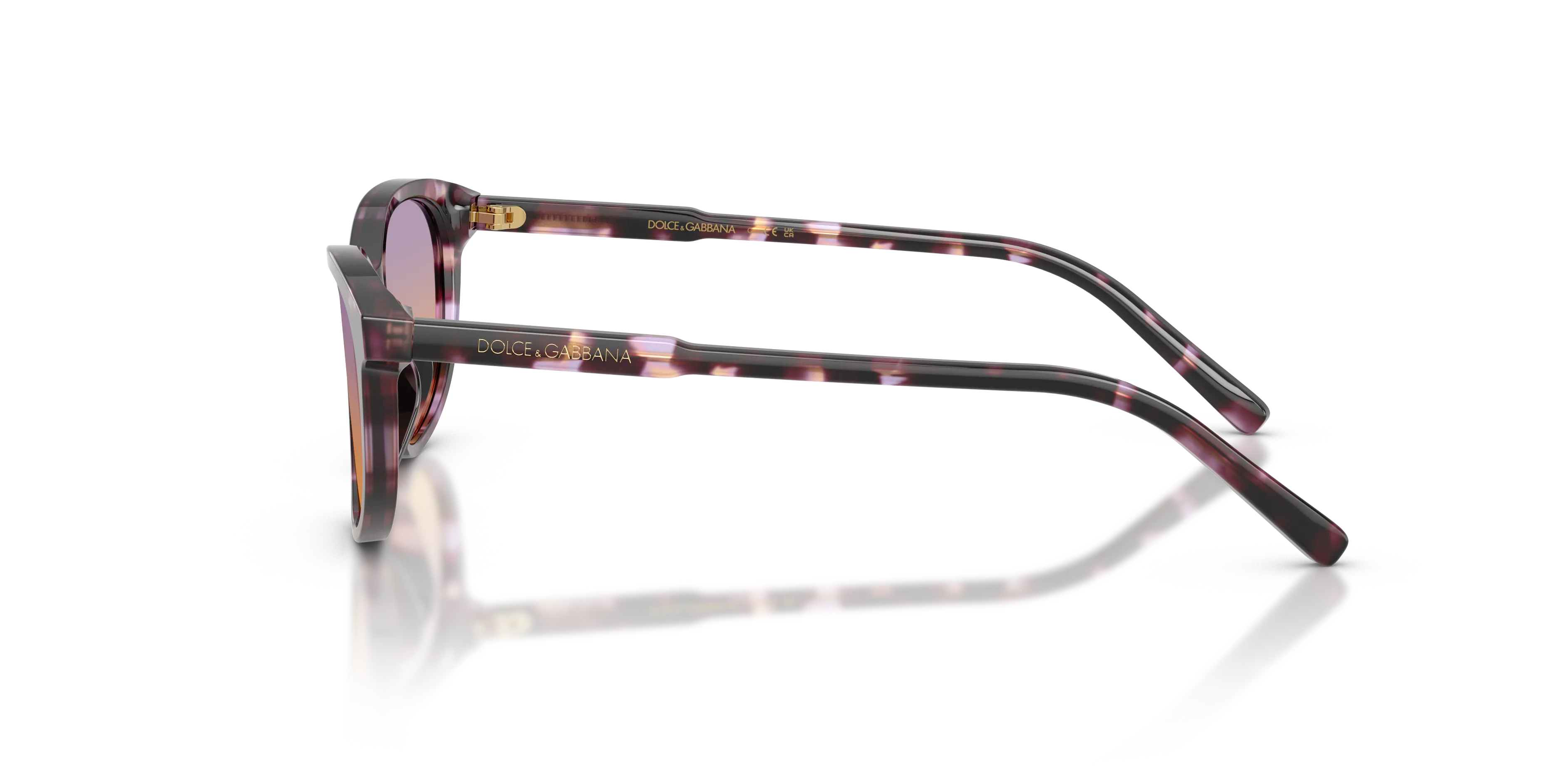 Dolce & Gabbana DX4010 3477EL Occhiali da sole Acetato Viola Arancione Cat Eye Normale - immagine 4