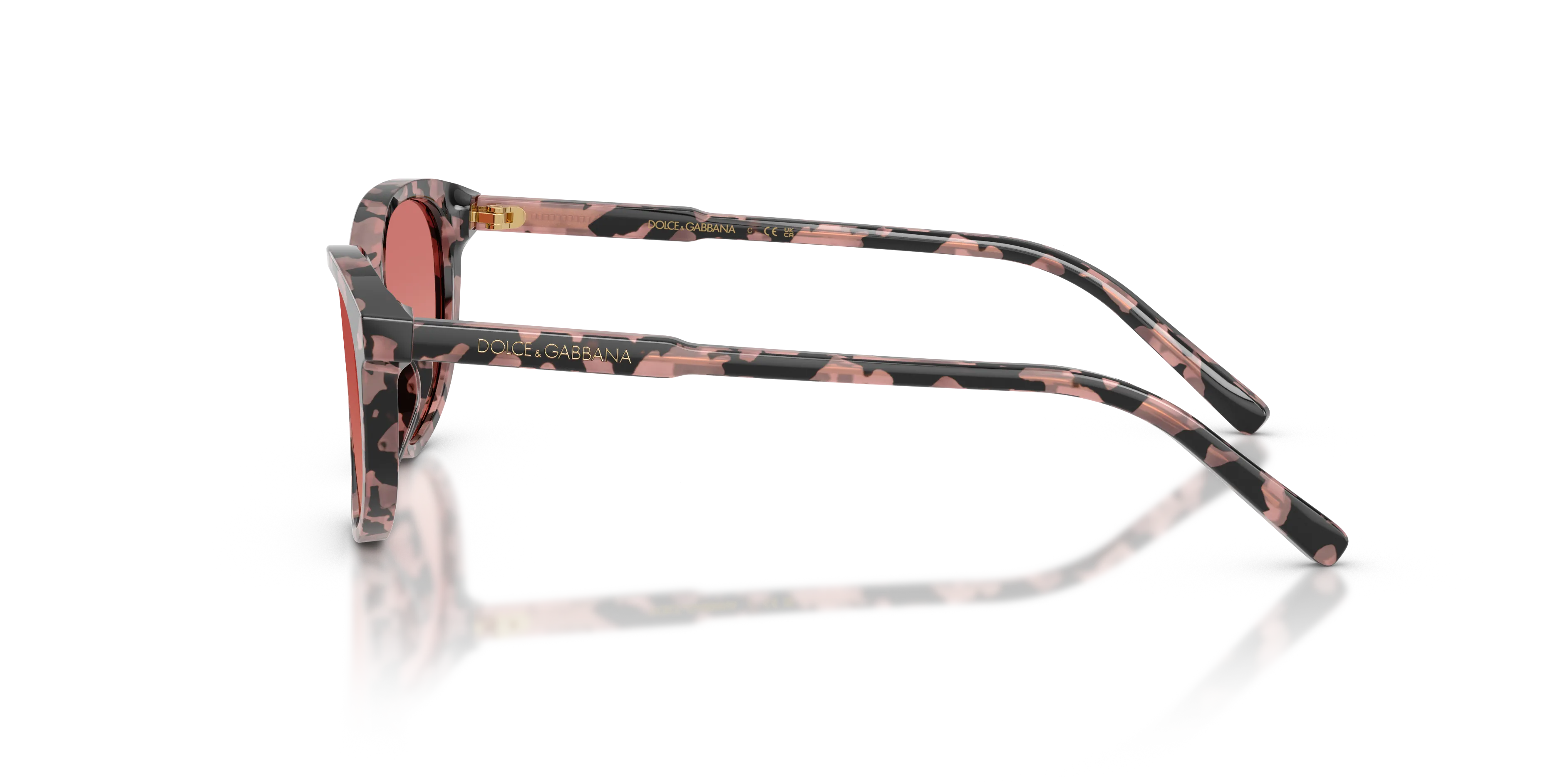Dolce & Gabbana DX4010 3476A5 Occhiali da sole Acetato Tartaruga Rosa Cat Eye Normale Sfumato - immagine 4