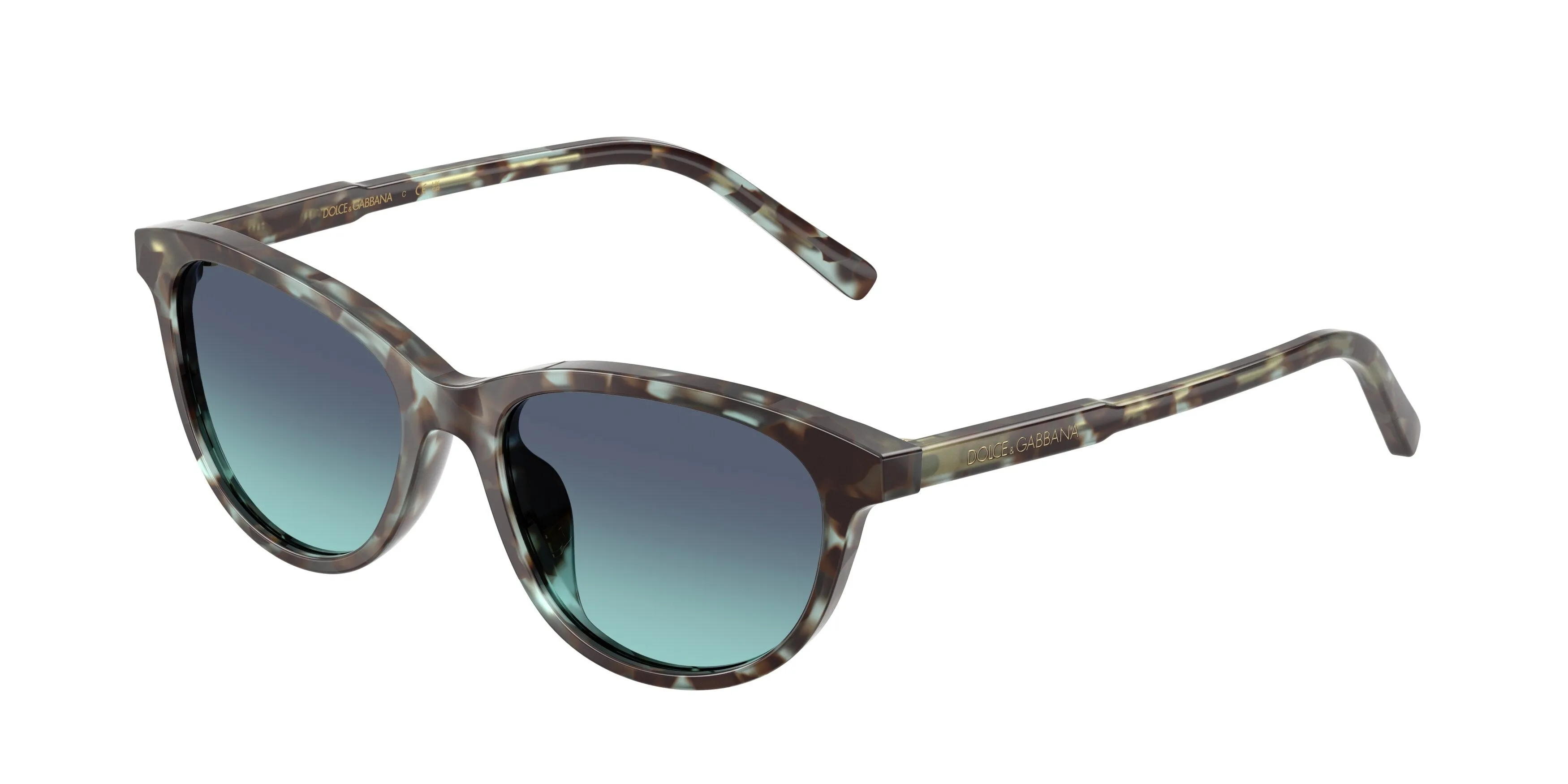 Dolce & Gabbana DX4010 34434S Occhiali da sole Acetato Blu Blu Cat Eye Normale Sfumato - immagine 1