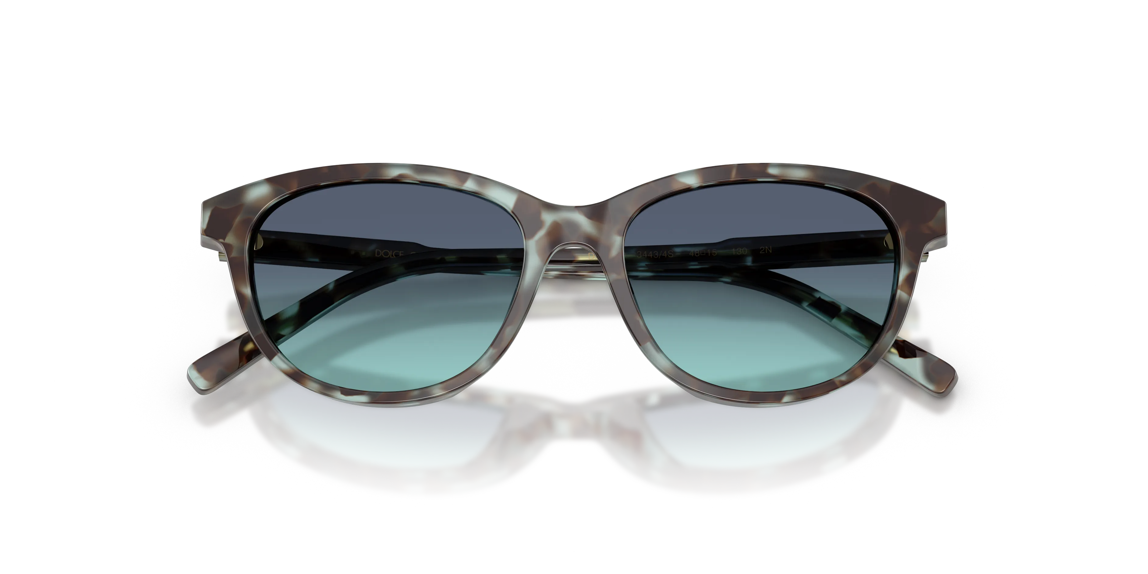 Dolce & Gabbana DX4010 34434S Occhiali da sole Acetato Blu Blu Cat Eye Normale Sfumato - immagine 2