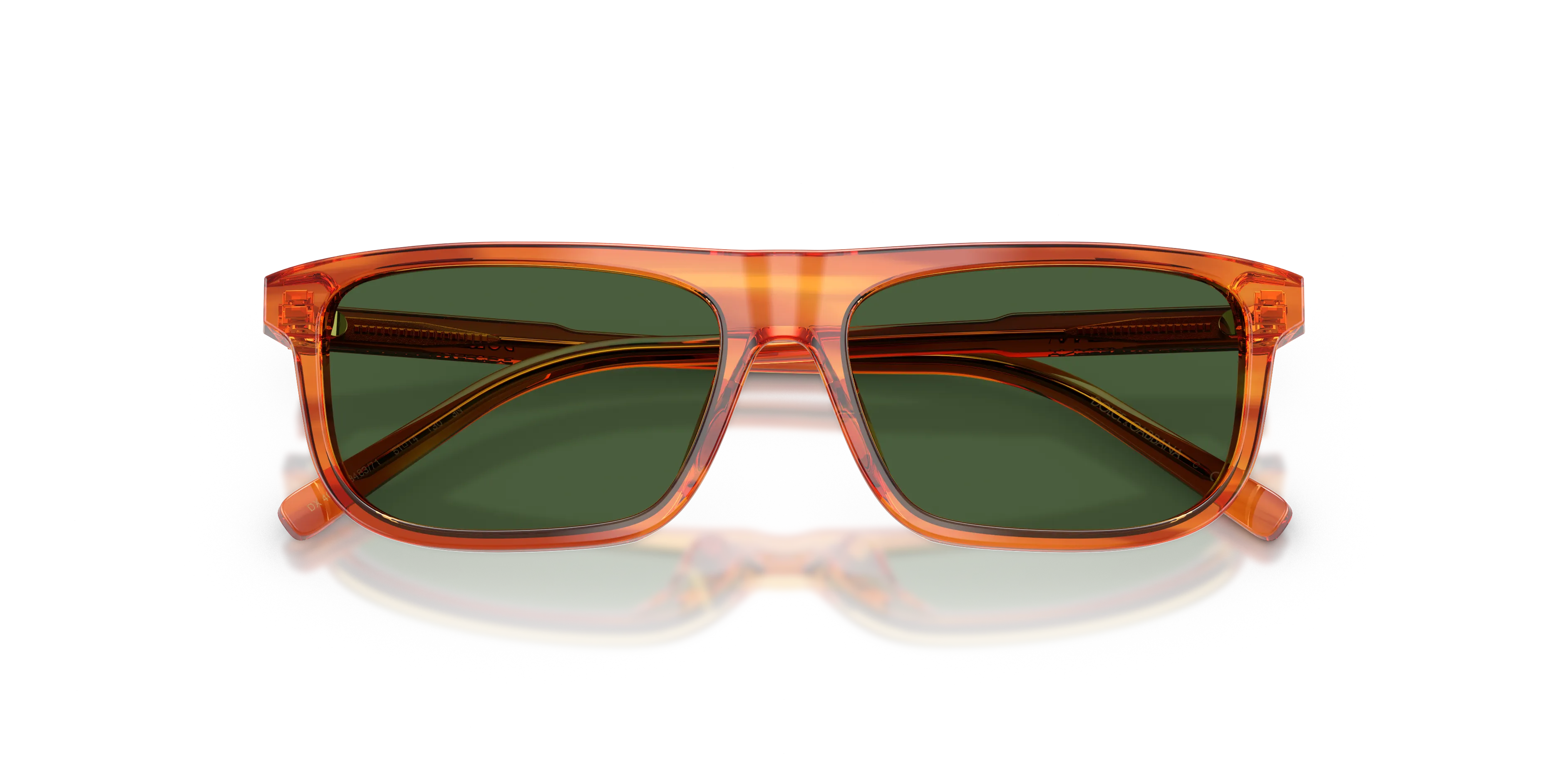 Dolce & Gabbana DX4009 348371 Occhiali da sole Acetato Marrone Verde Squadrata Normale - immagine 2
