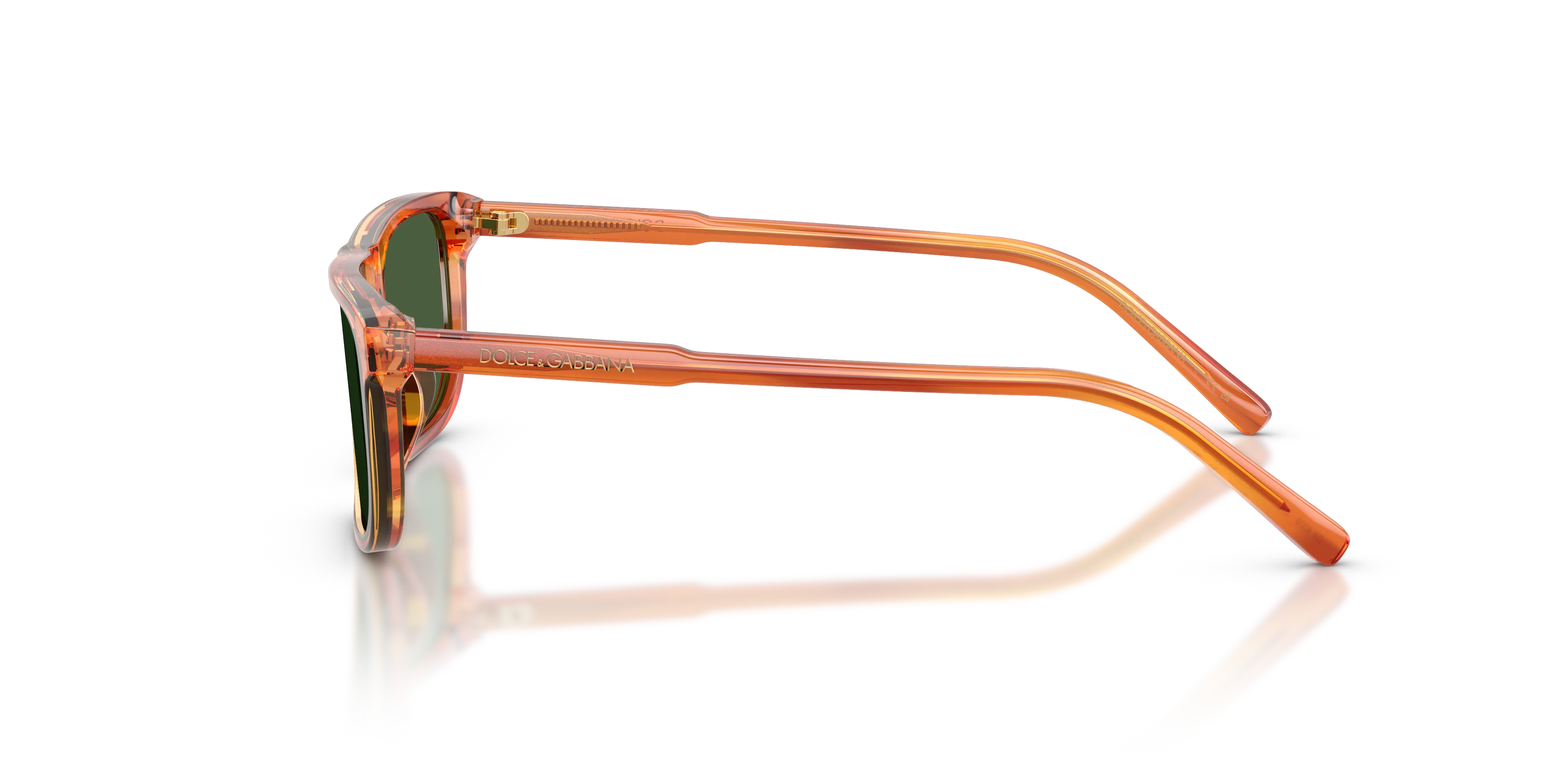 Dolce & Gabbana DX4009 348371 Occhiali da sole Acetato Marrone Verde Squadrata Normale - immagine 4