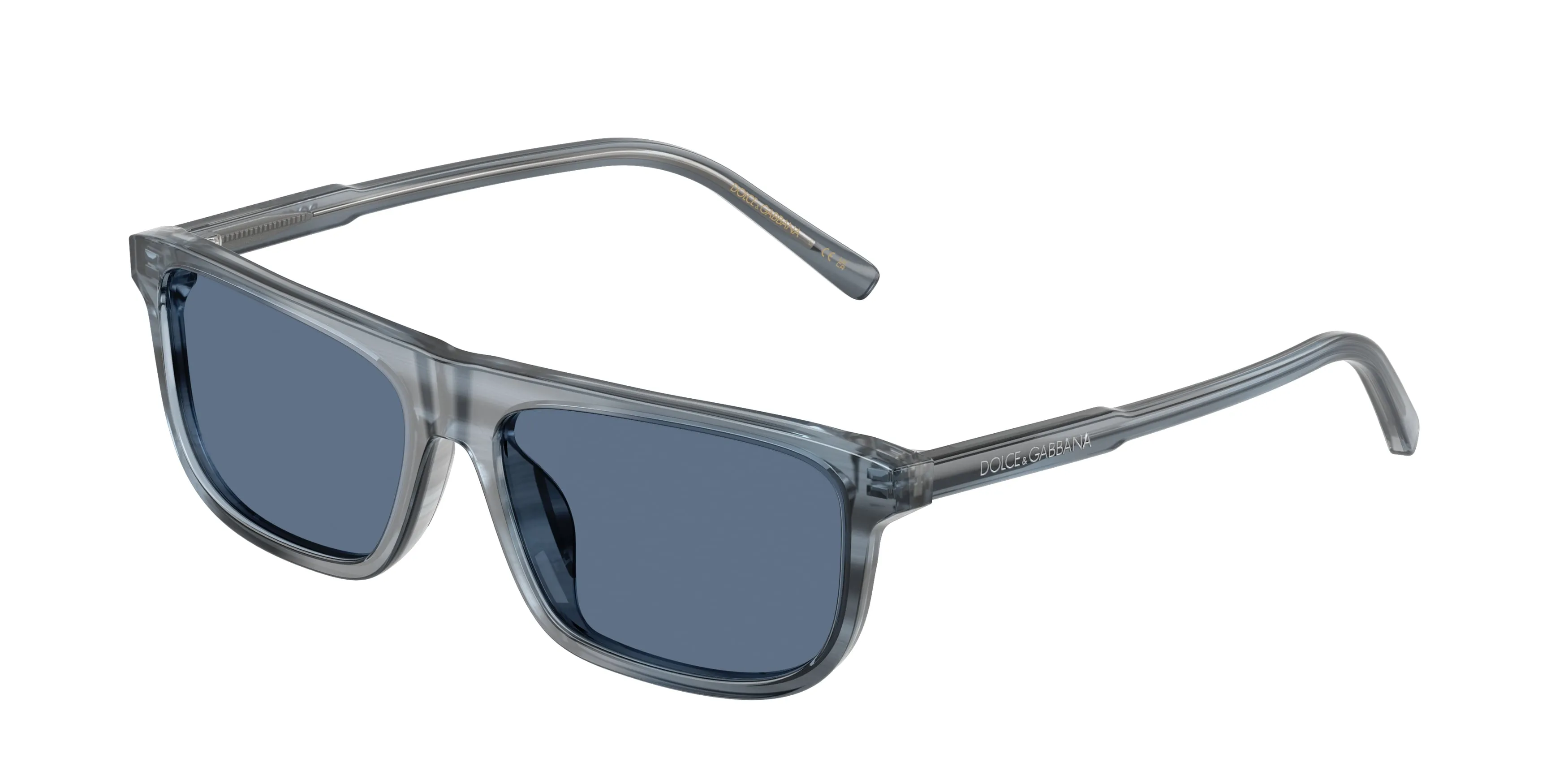 Dolce & Gabbana DX4009 348280 Occhiali da sole Acetato Blu Blu Squadrata Normale - immagine 1