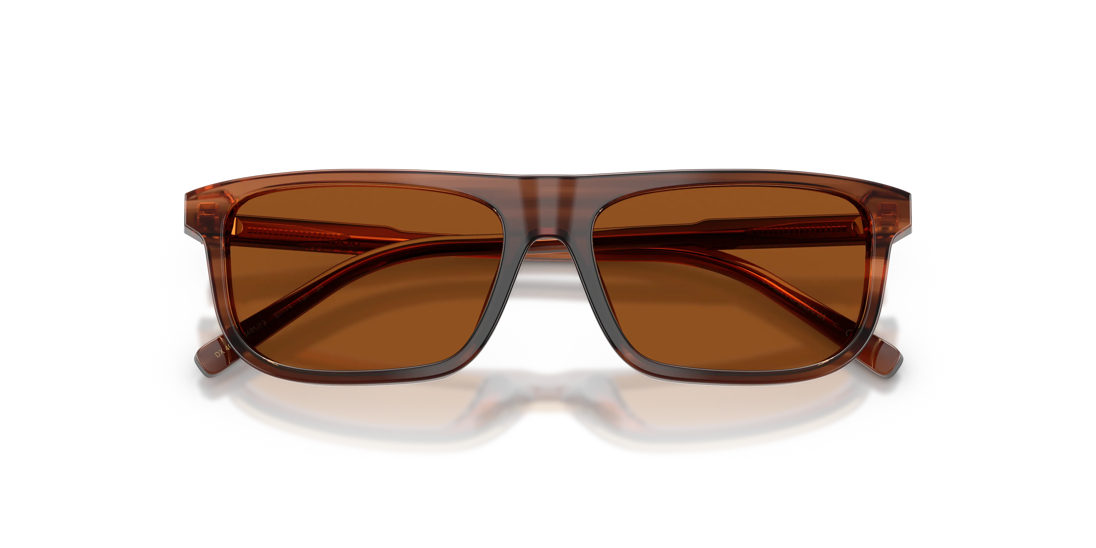 Dolce & Gabbana DX4009 348173 Occhiali da sole Acetato Marrone Marrone Squadrata Normale - immagine 2